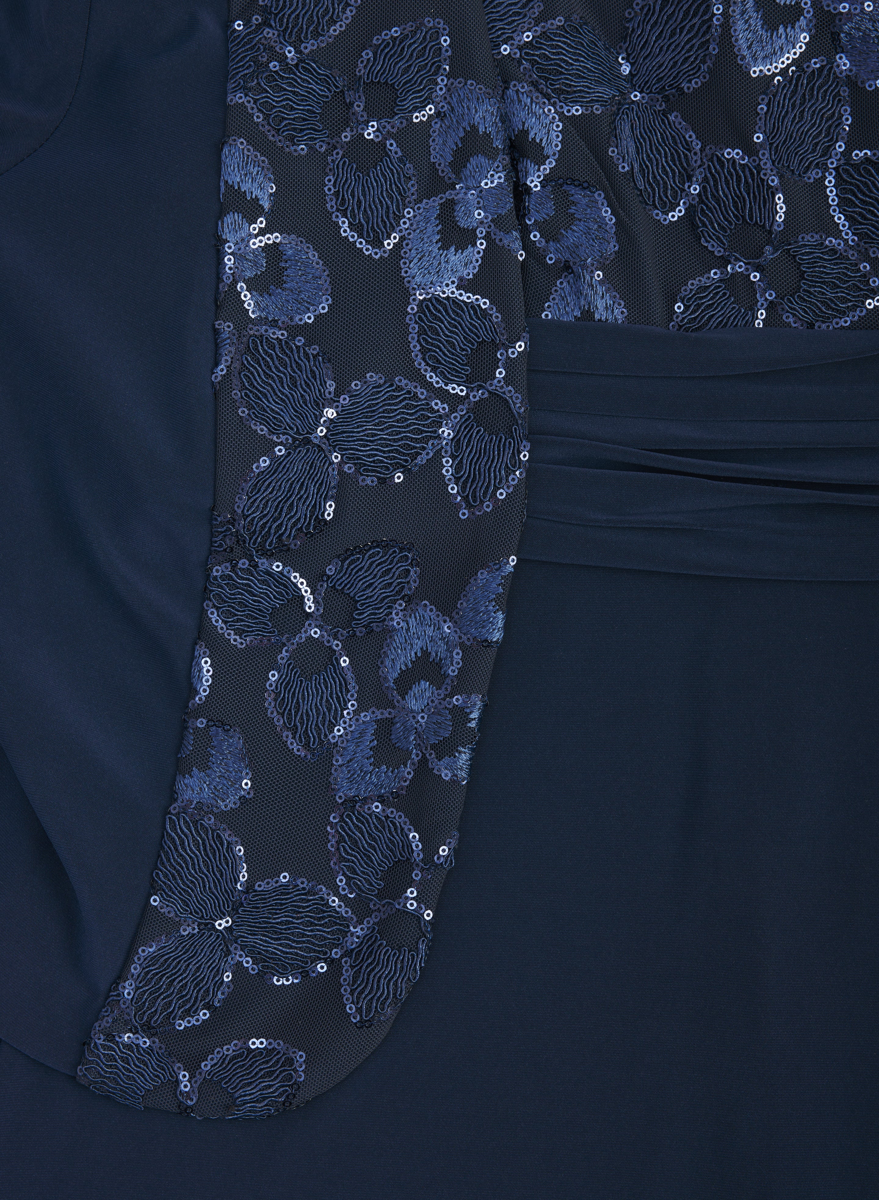 Sequined Floral Jacket & Dress Set - Image 7