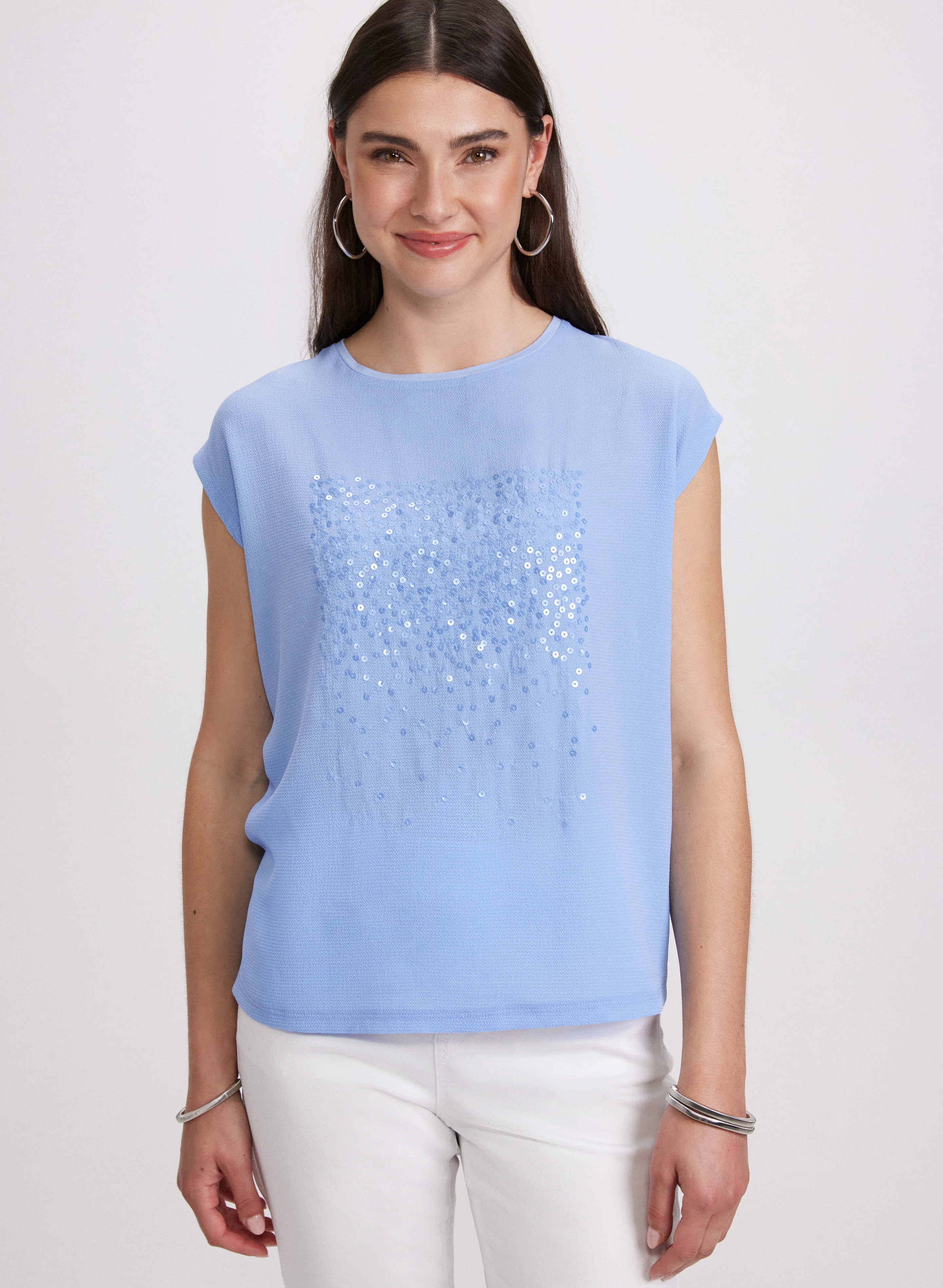 Sequined Gradient Motif Top - Image 5