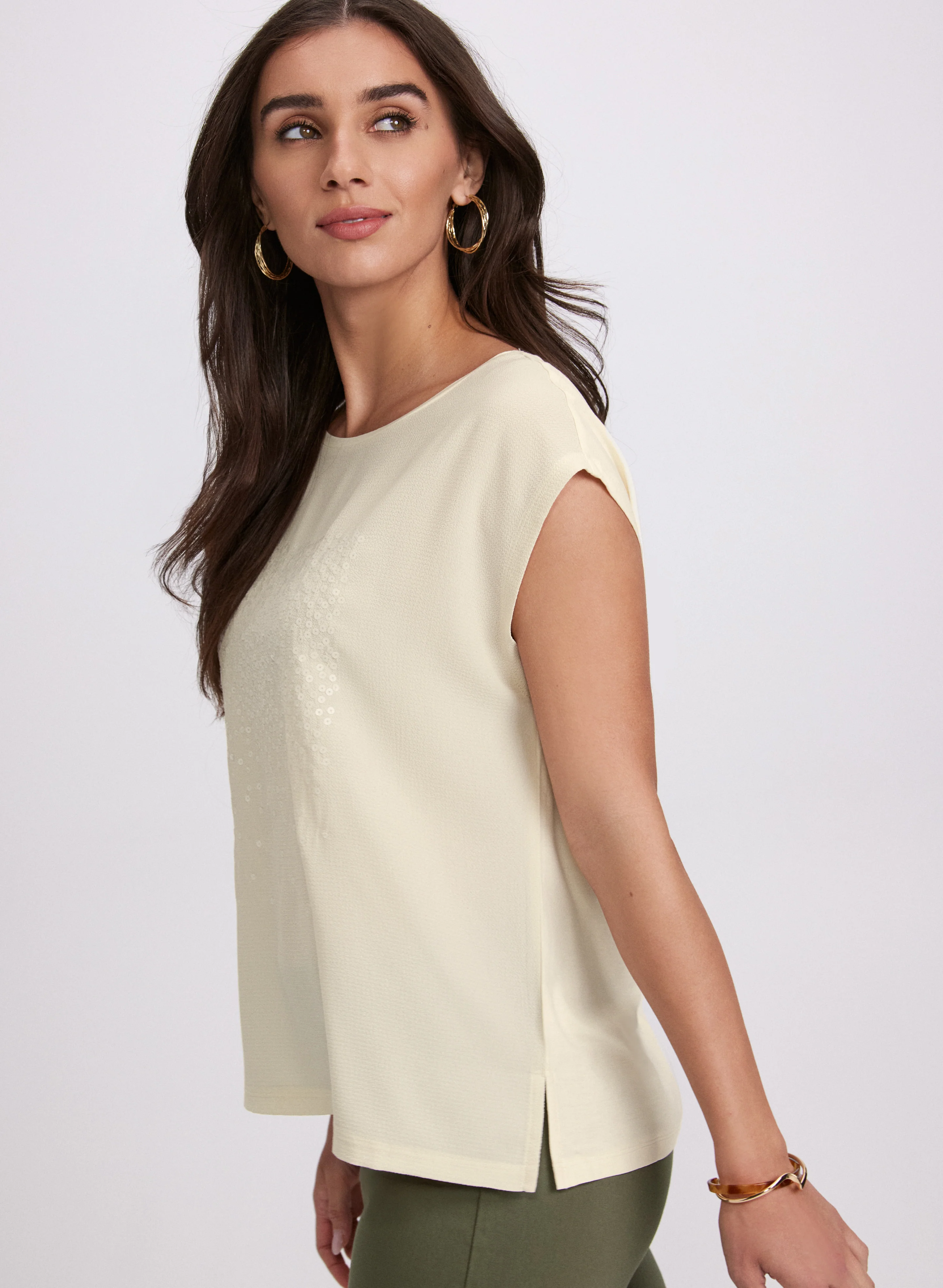 Sequined Gradient Motif Top - Image 4