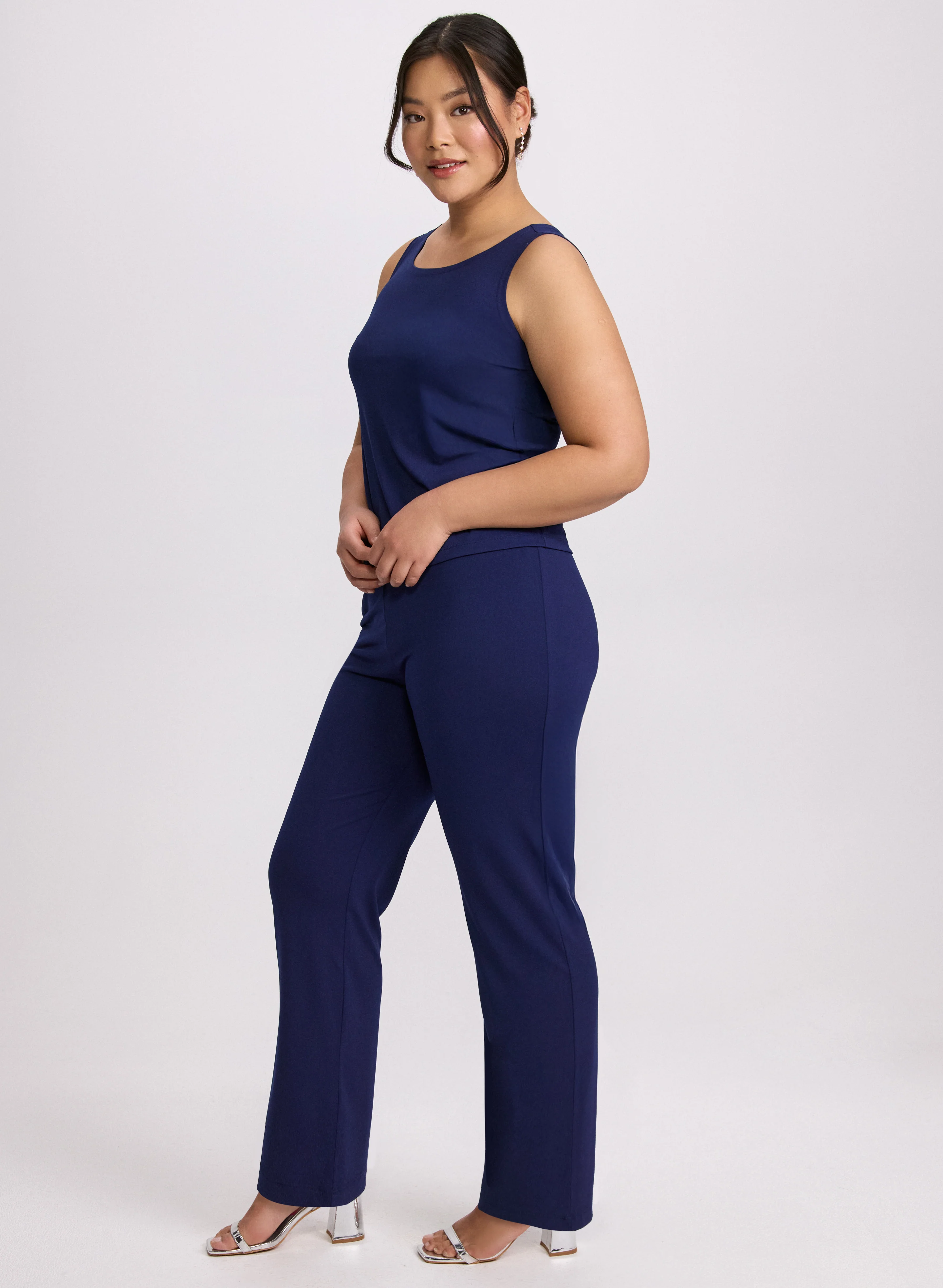 Sequined Mesh Jacket, Top & Pants Set - Image 2