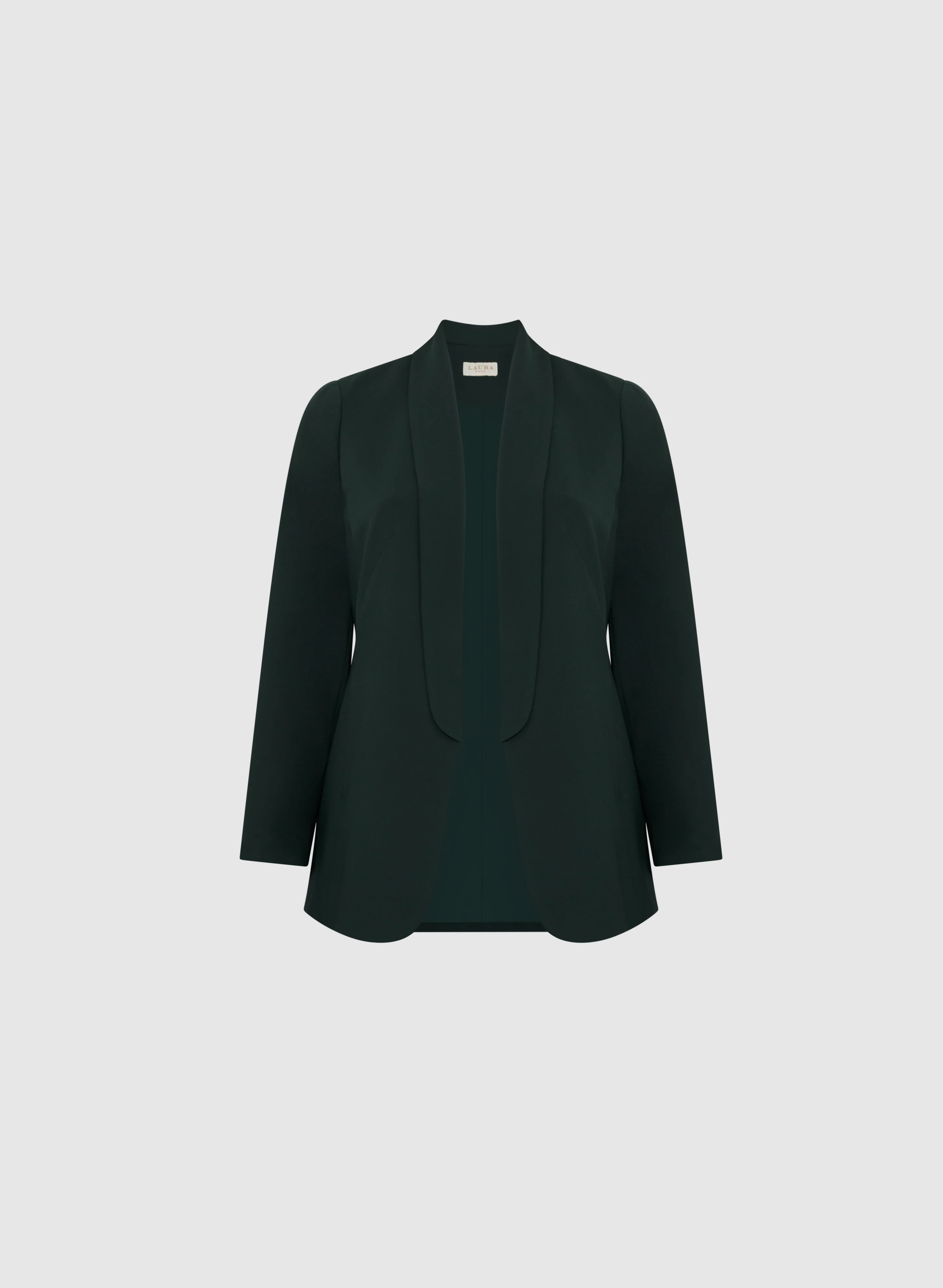 Shawl Collar 3/4 Sleeve Jacket - Image 6