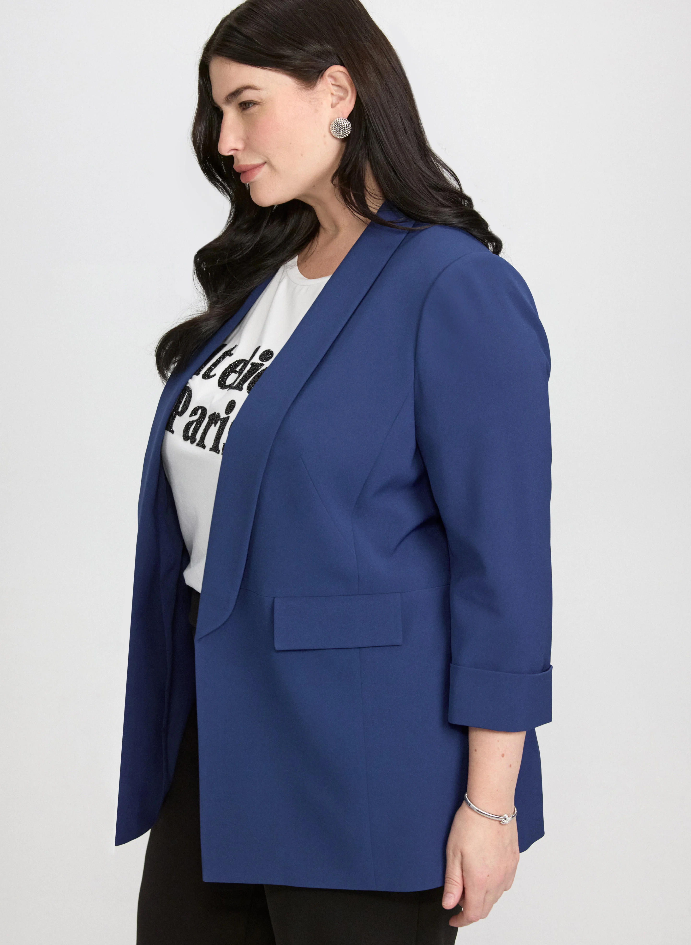 Shawl Collar Blazer - Image 2
