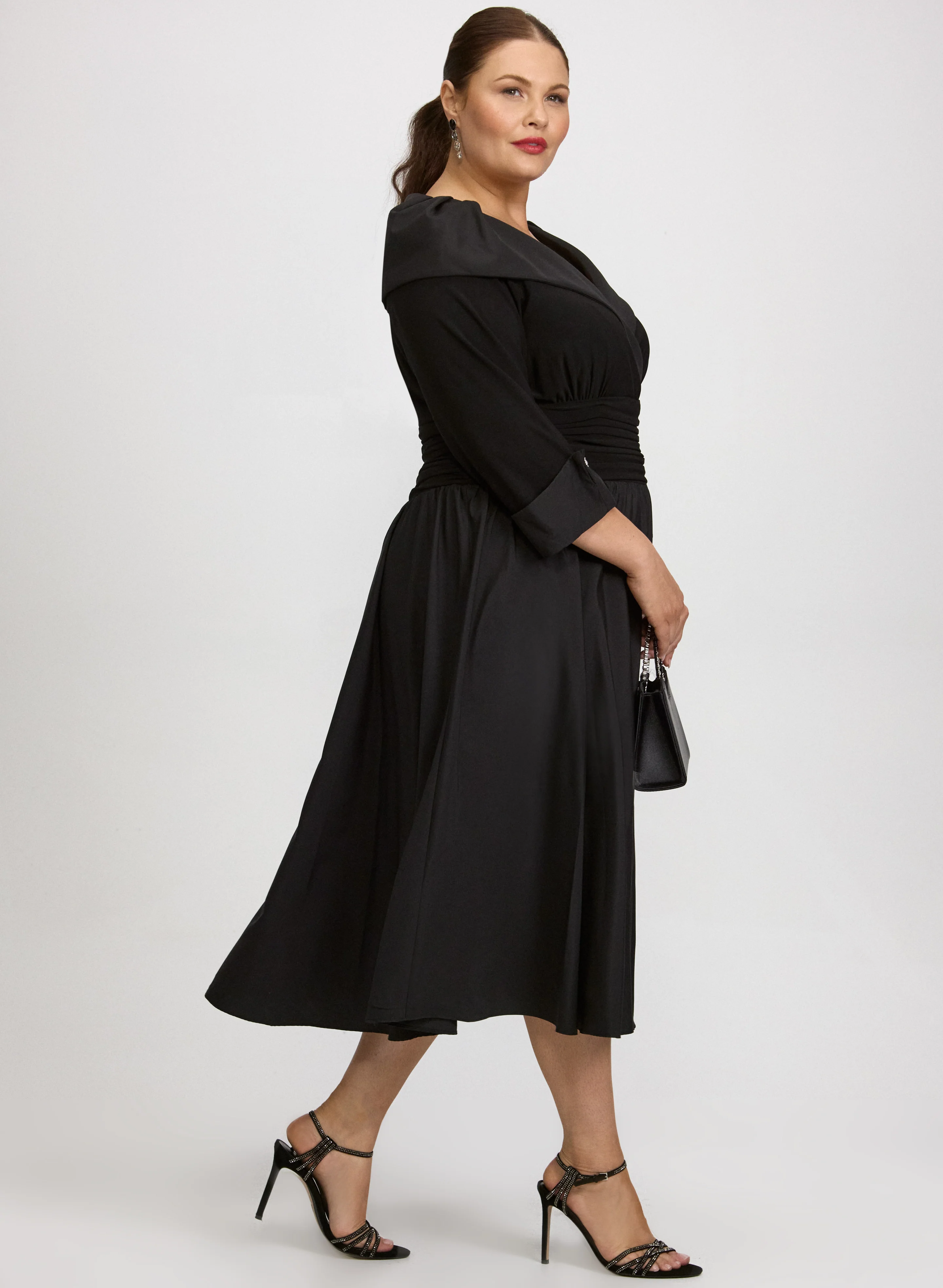 Shawl Collar Dress - Image 2