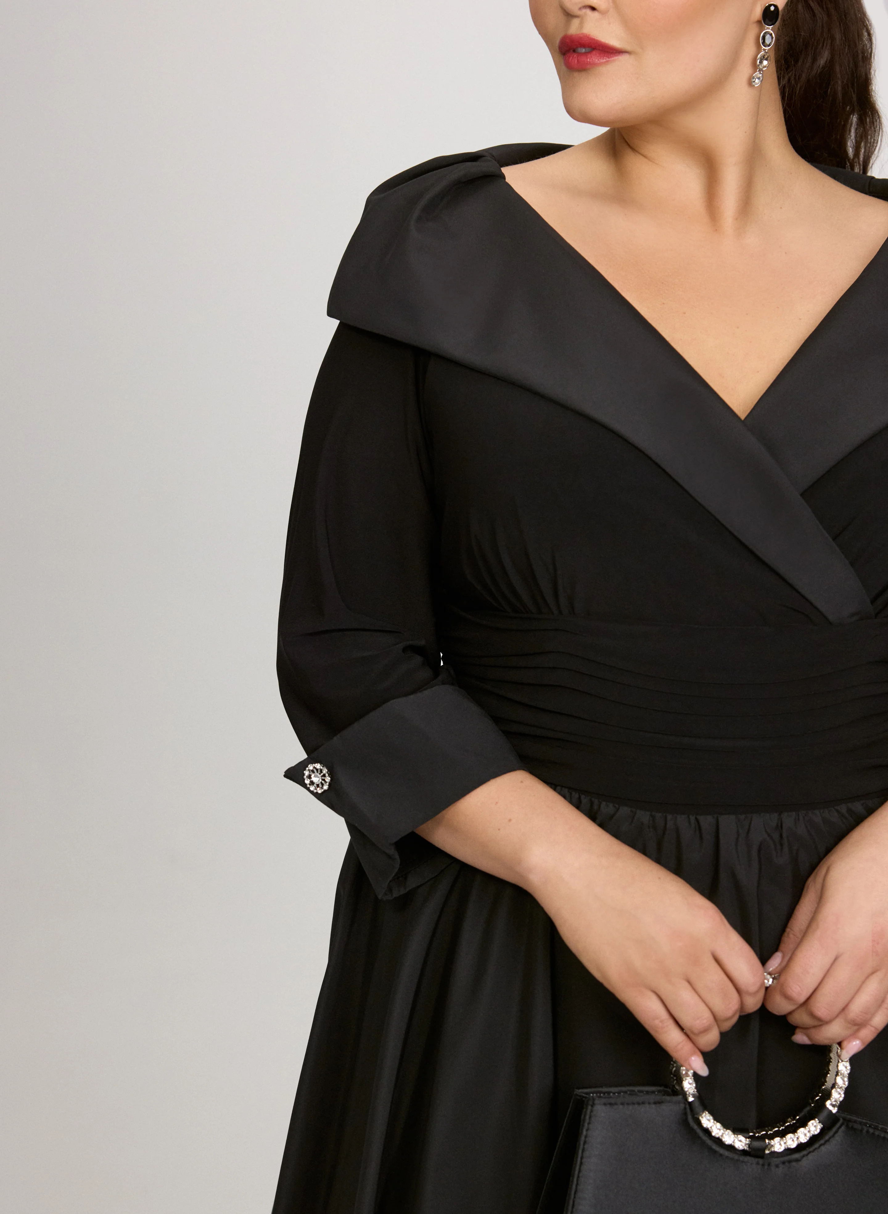 Shawl Collar Dress - Image 3