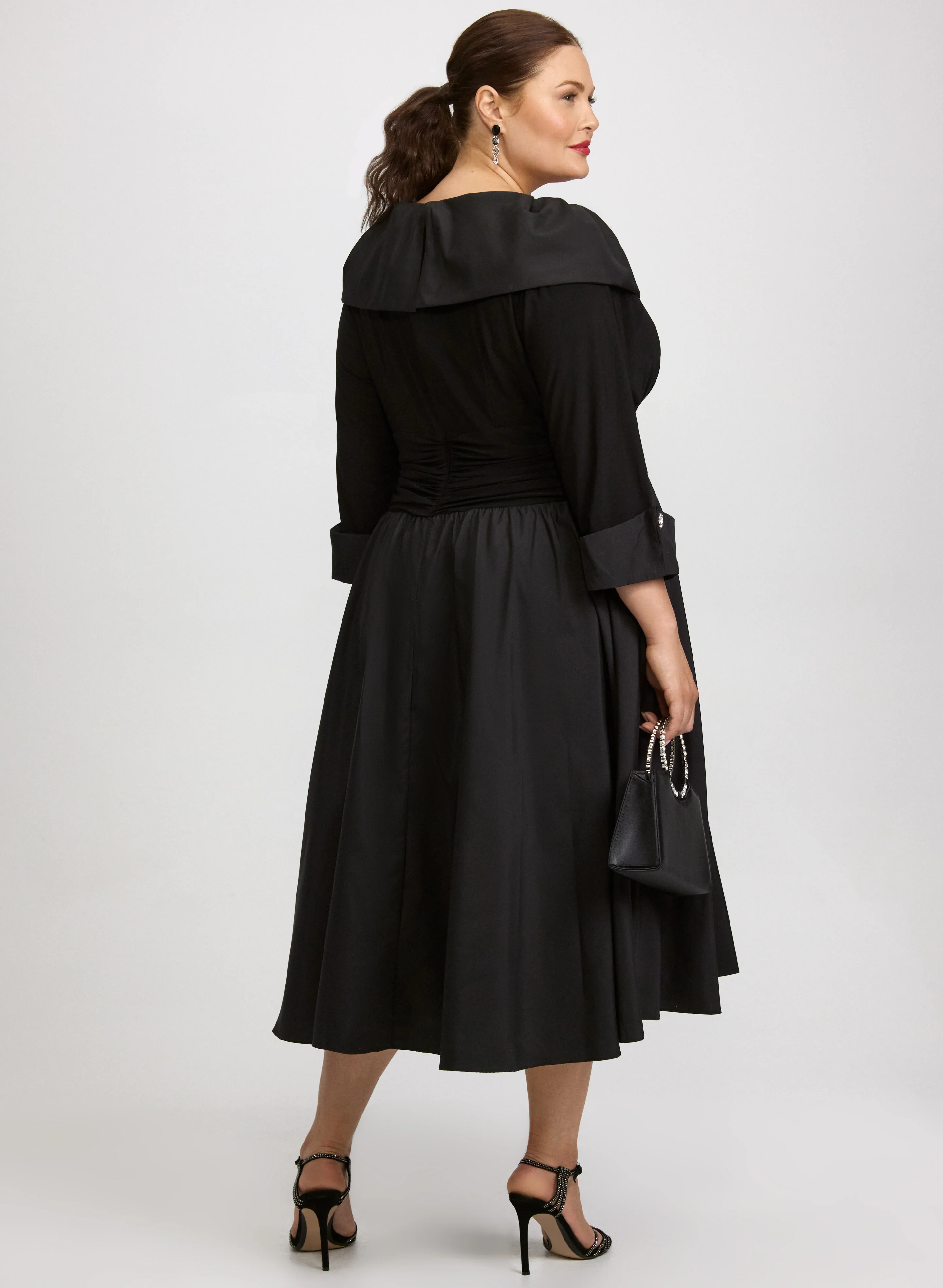 Shawl Collar Dress - Image 4