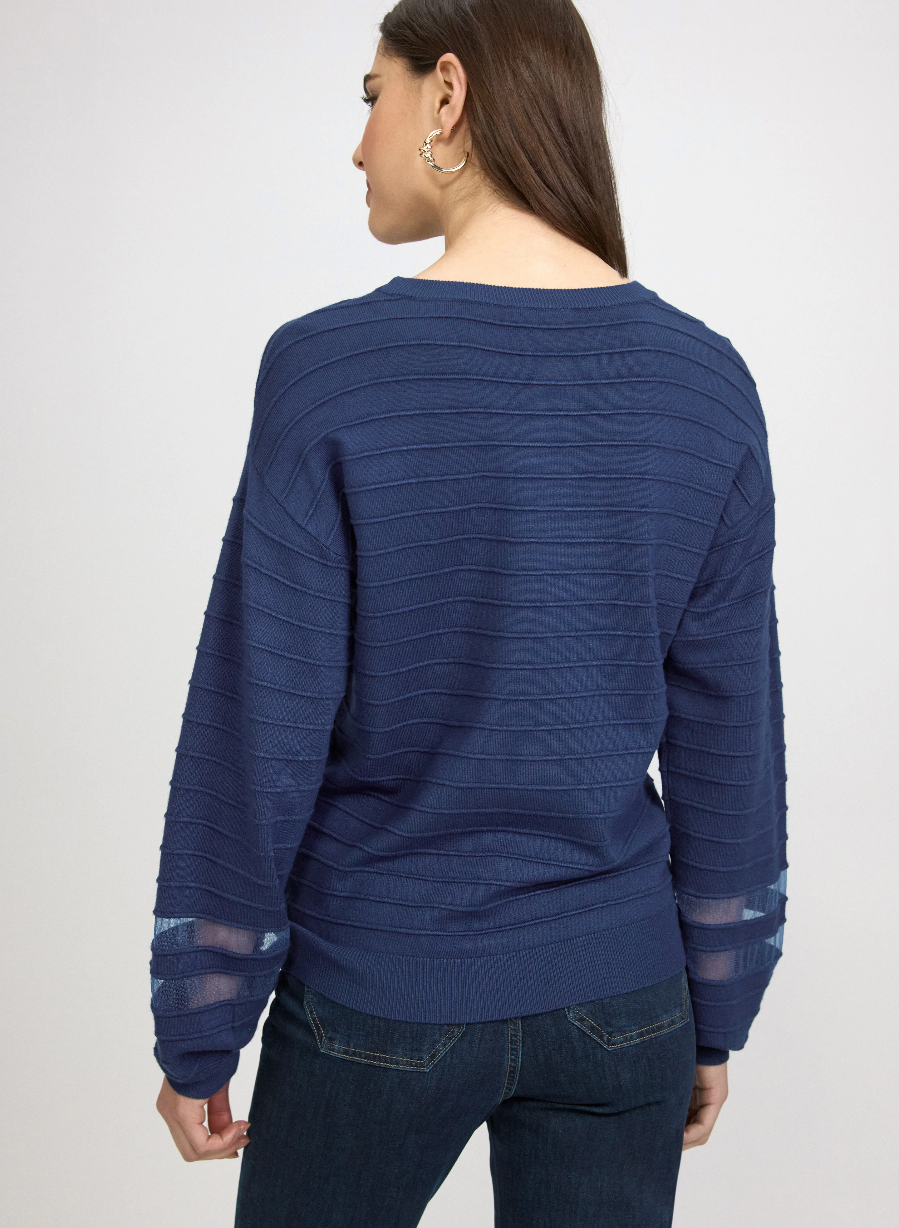 Sheer Detail Pullover - Image 2
