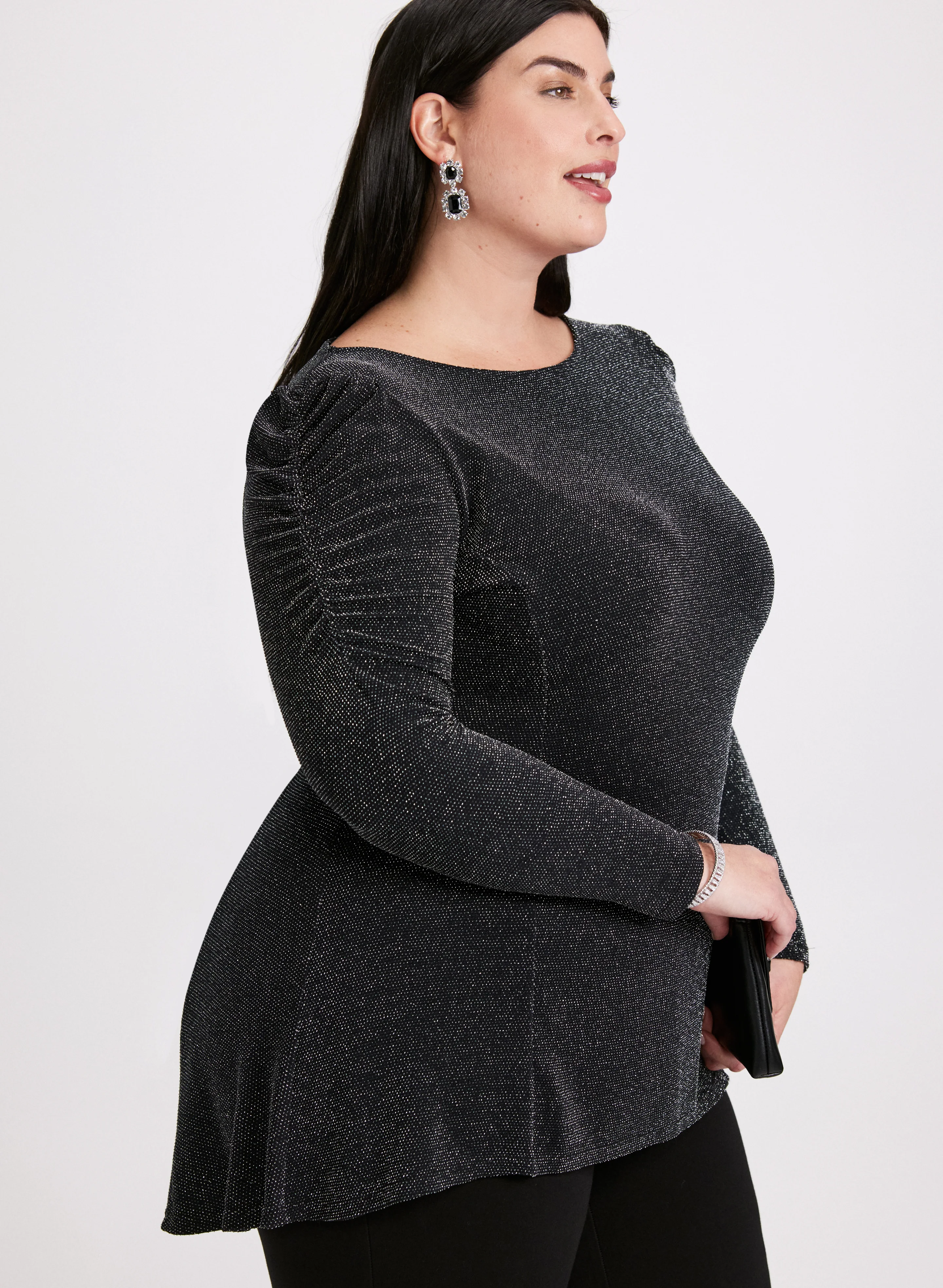Shimmering Asymmetric Tunic - Image 2