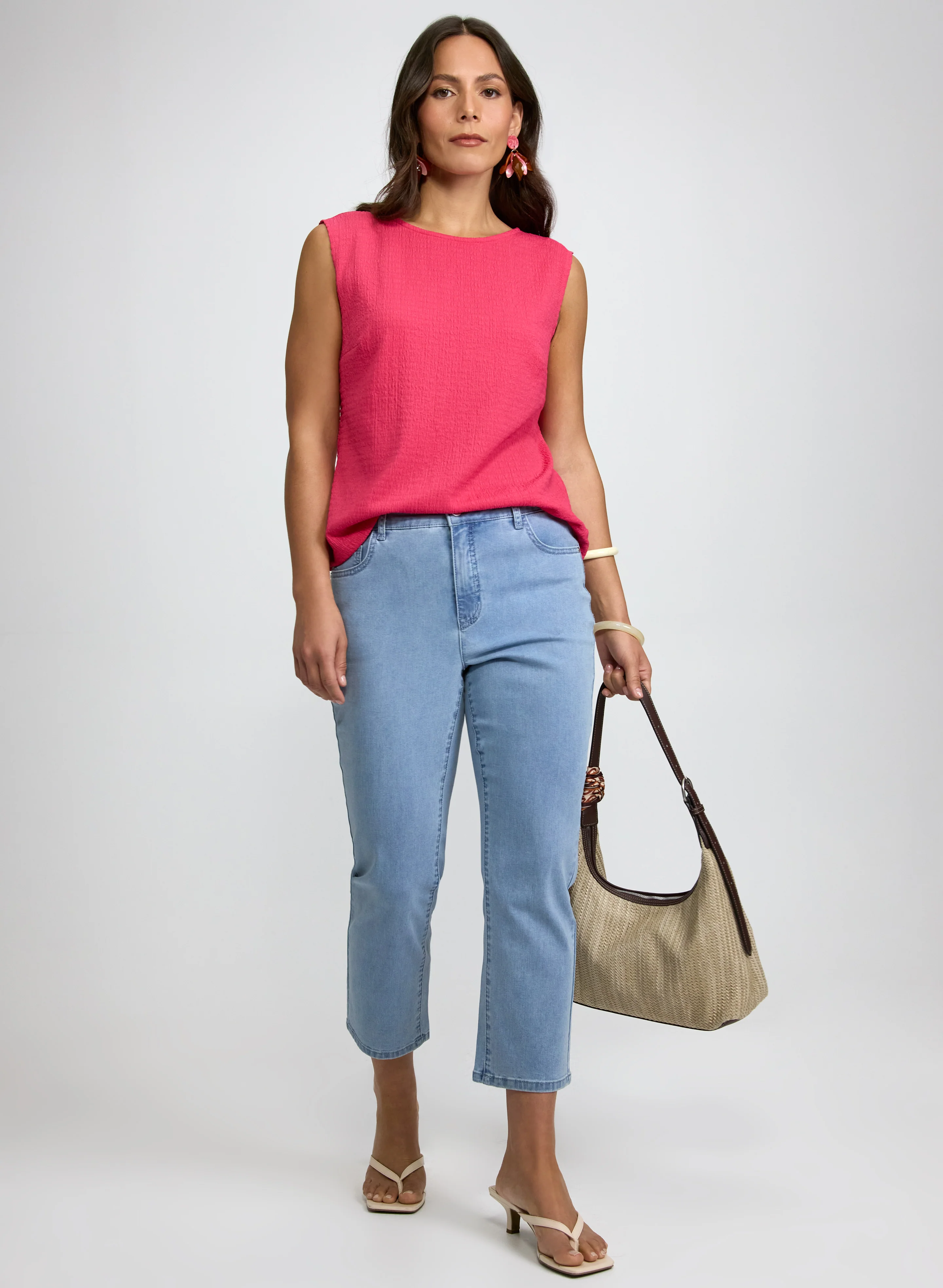 Shirred Sleeveless Top - Image 3