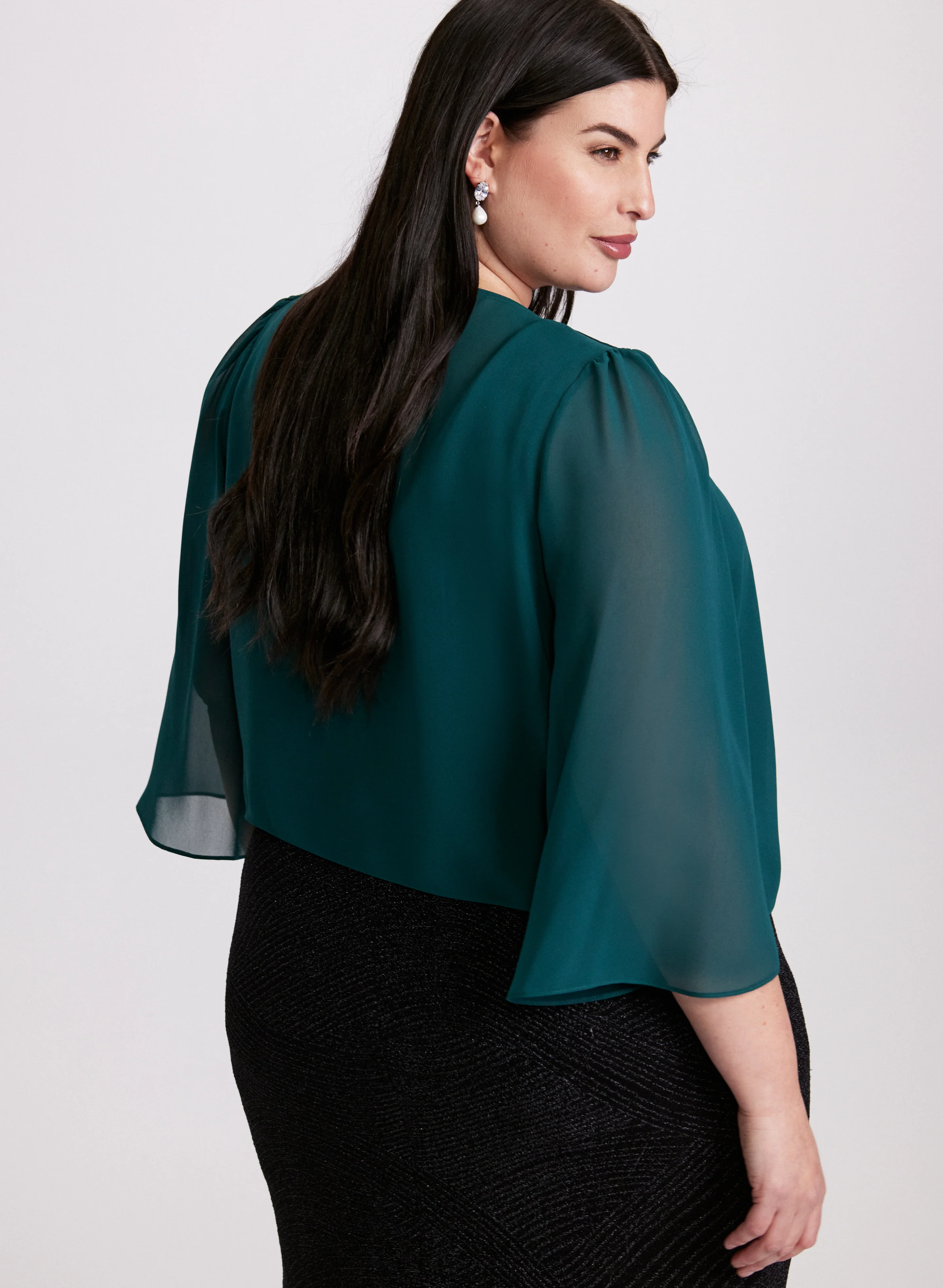 Short Chiffon Bolero - Image 3