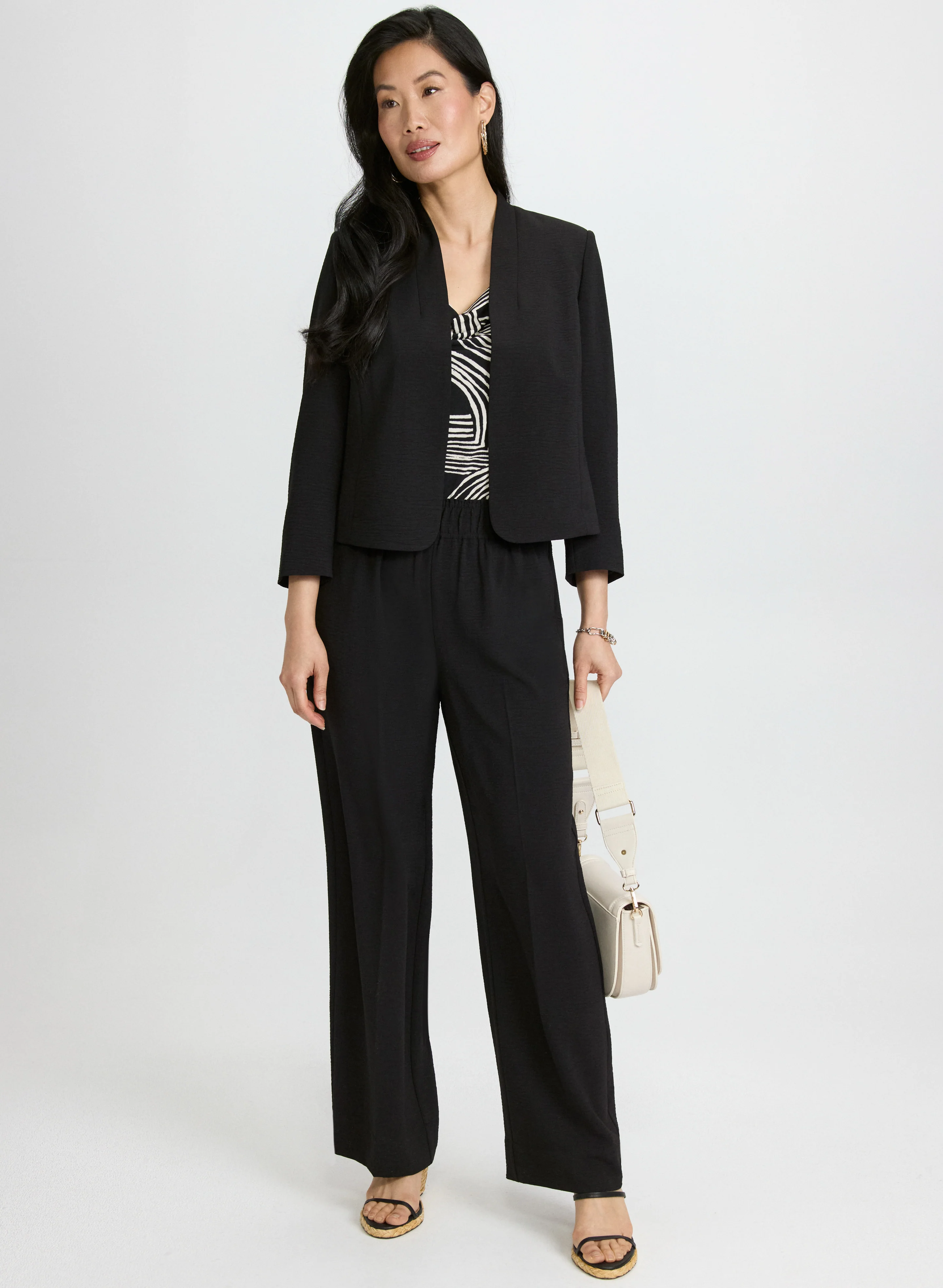 Short Collarless Jacket - Image 3