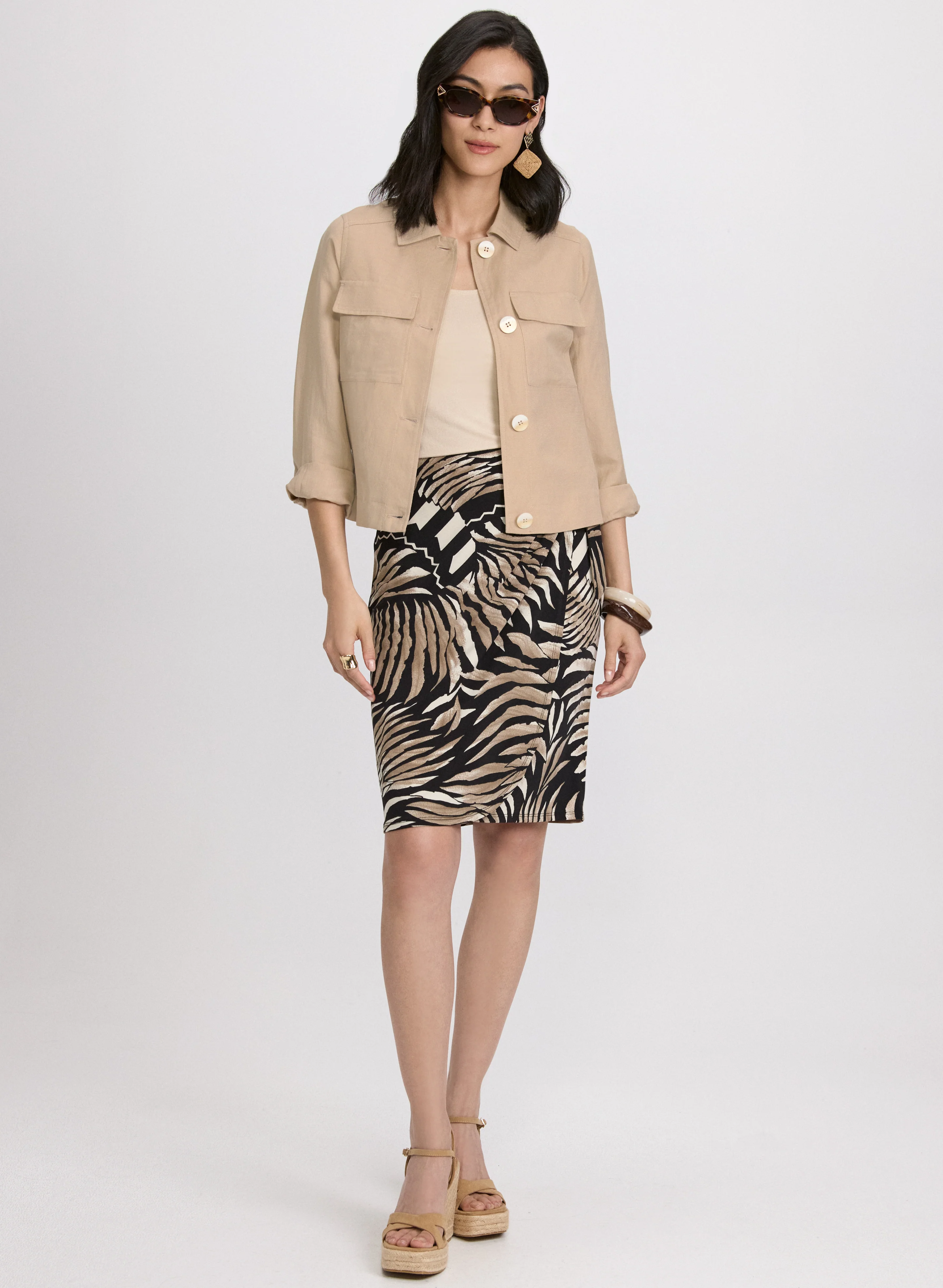 Short Linen Jacket - Image 2