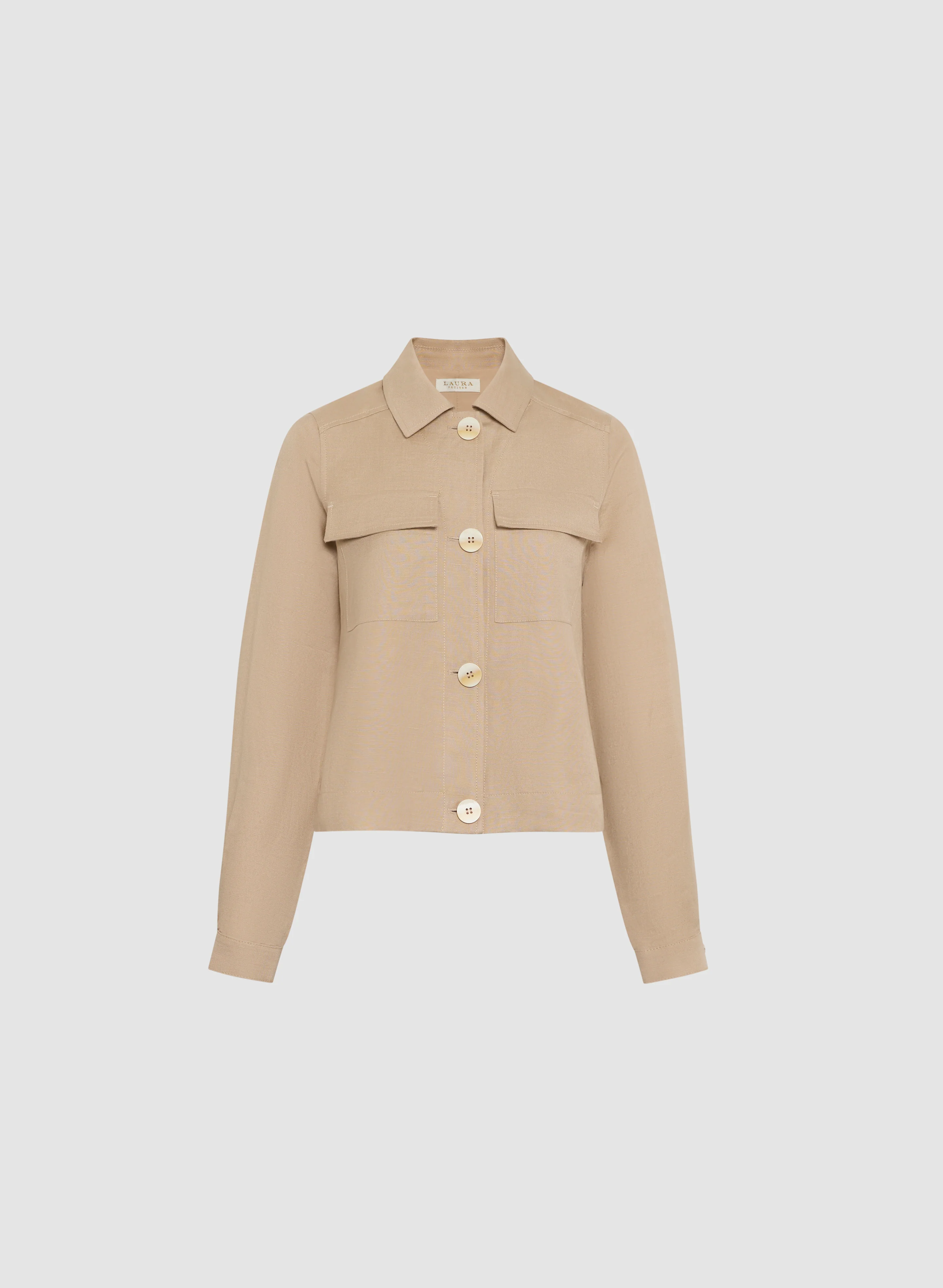 Short Linen Jacket - Image 5