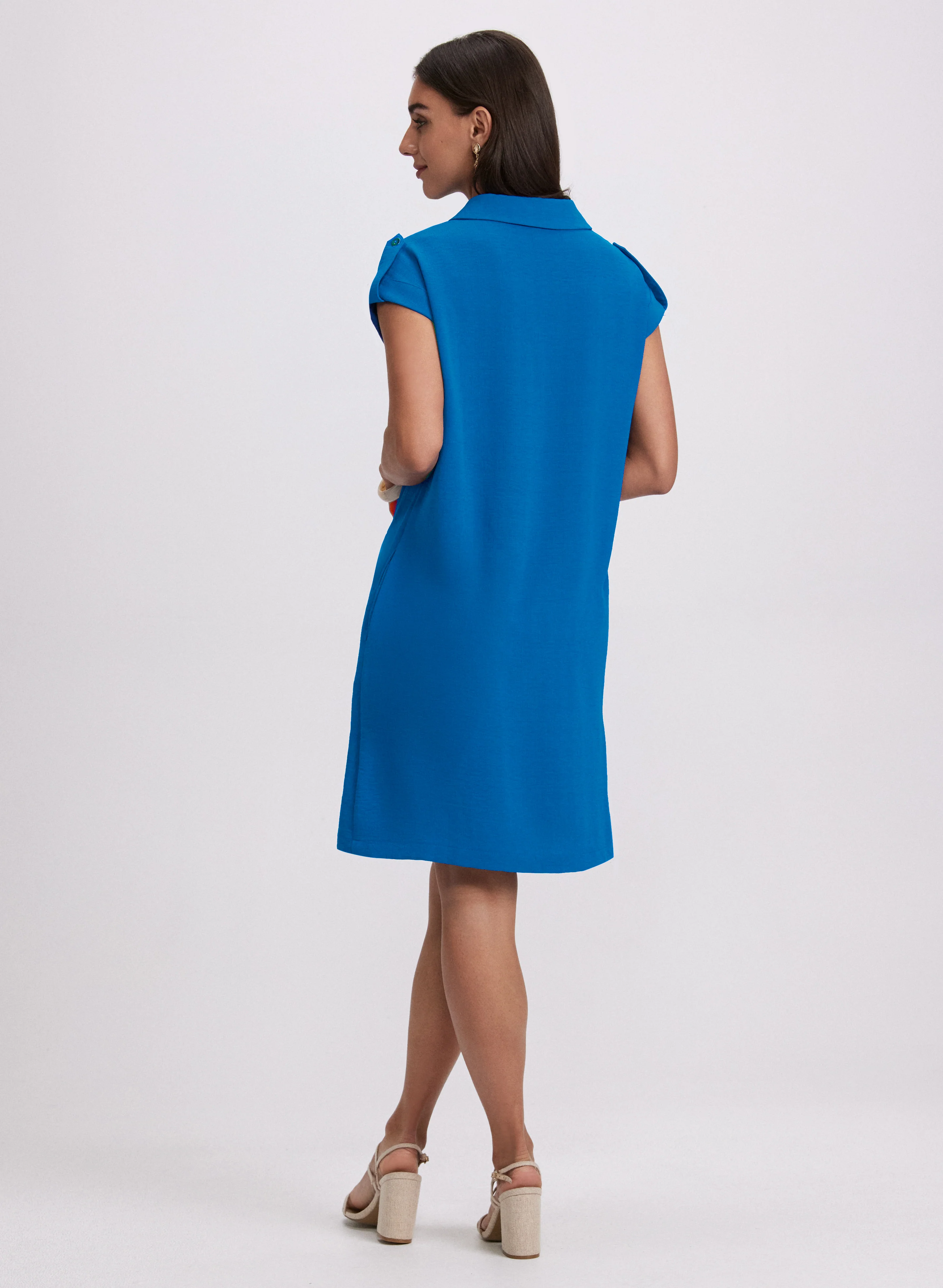 Short Shirt Collar Dress - Image 4
