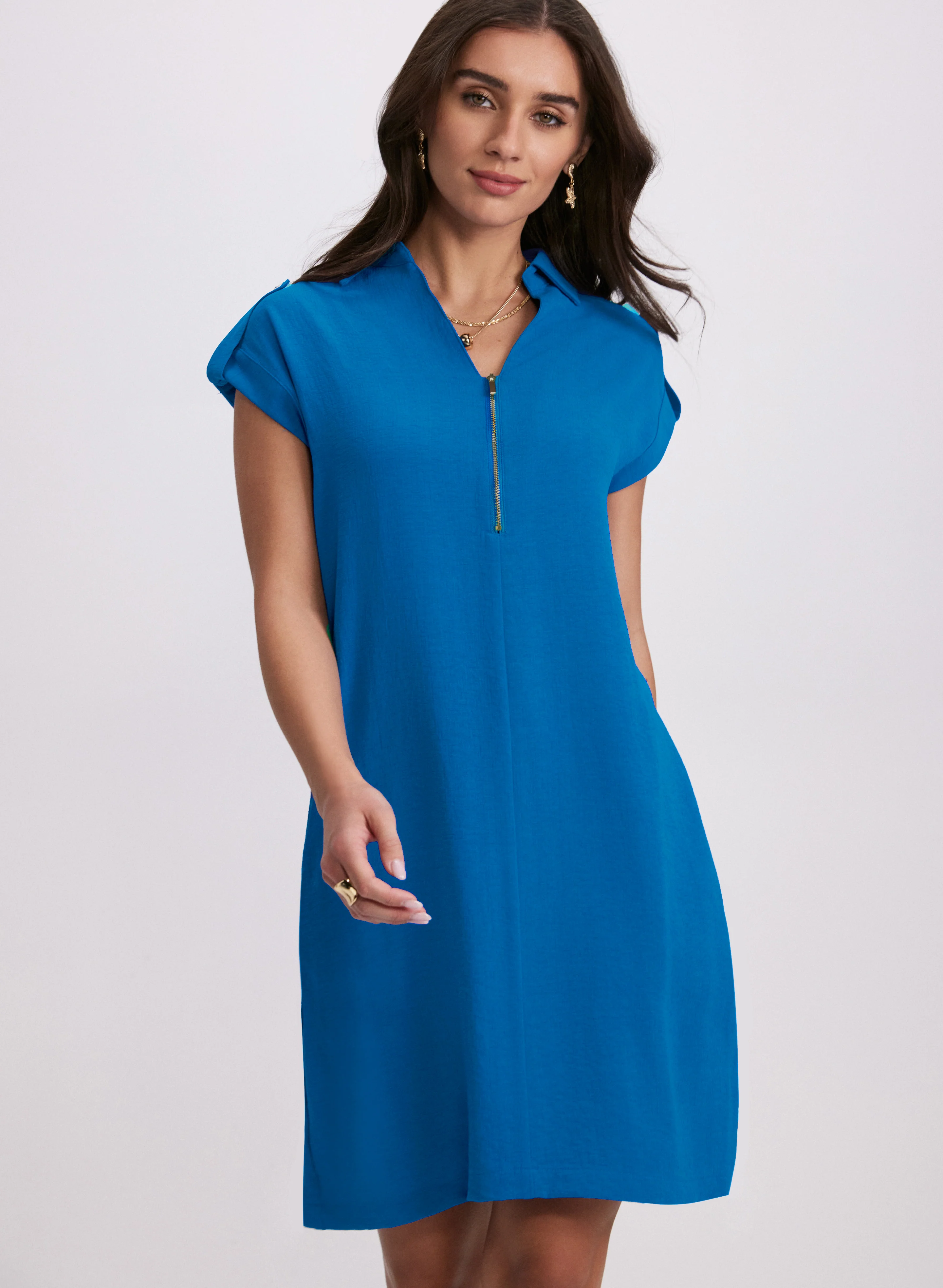 Short Shirt Collar Dress - Image 7