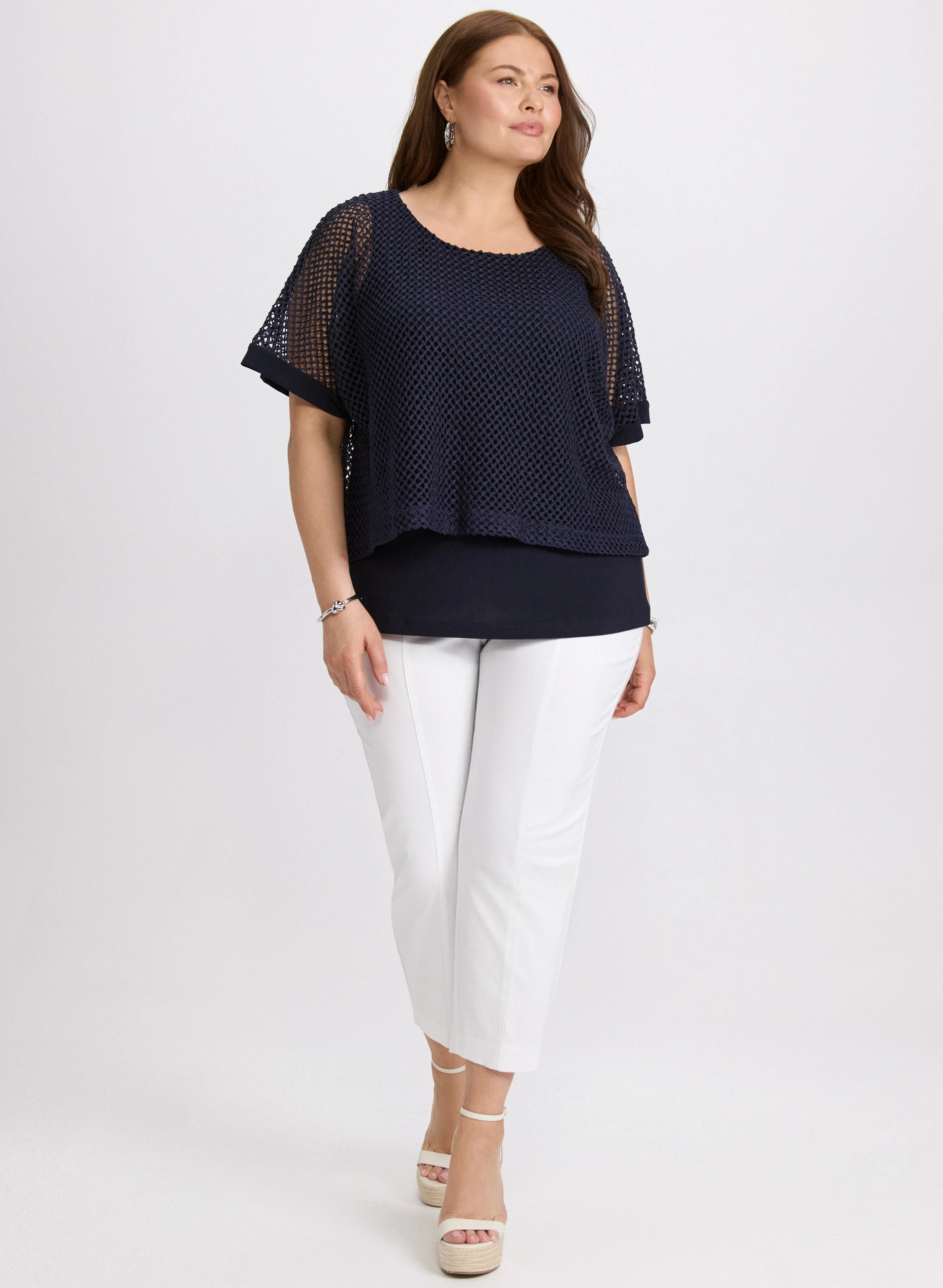 Short Sleeve Crochet Top - Image 4