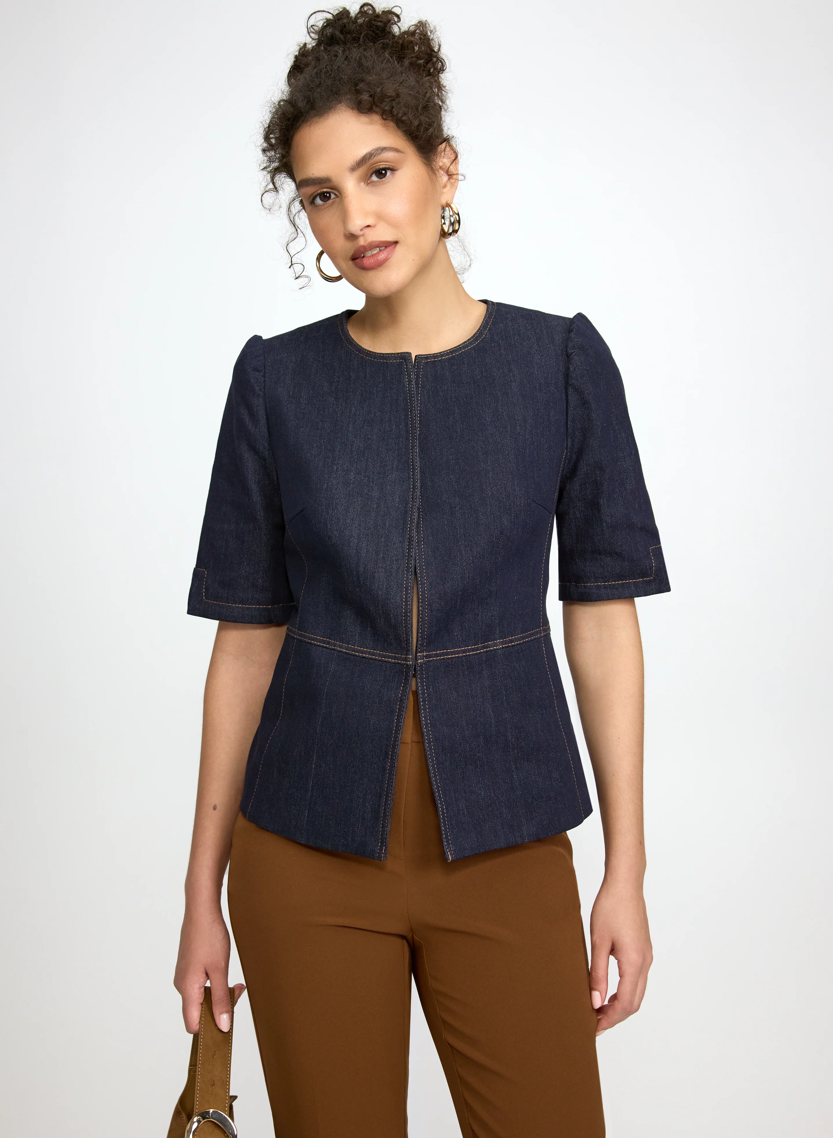 Short Sleeve Denim Jacket