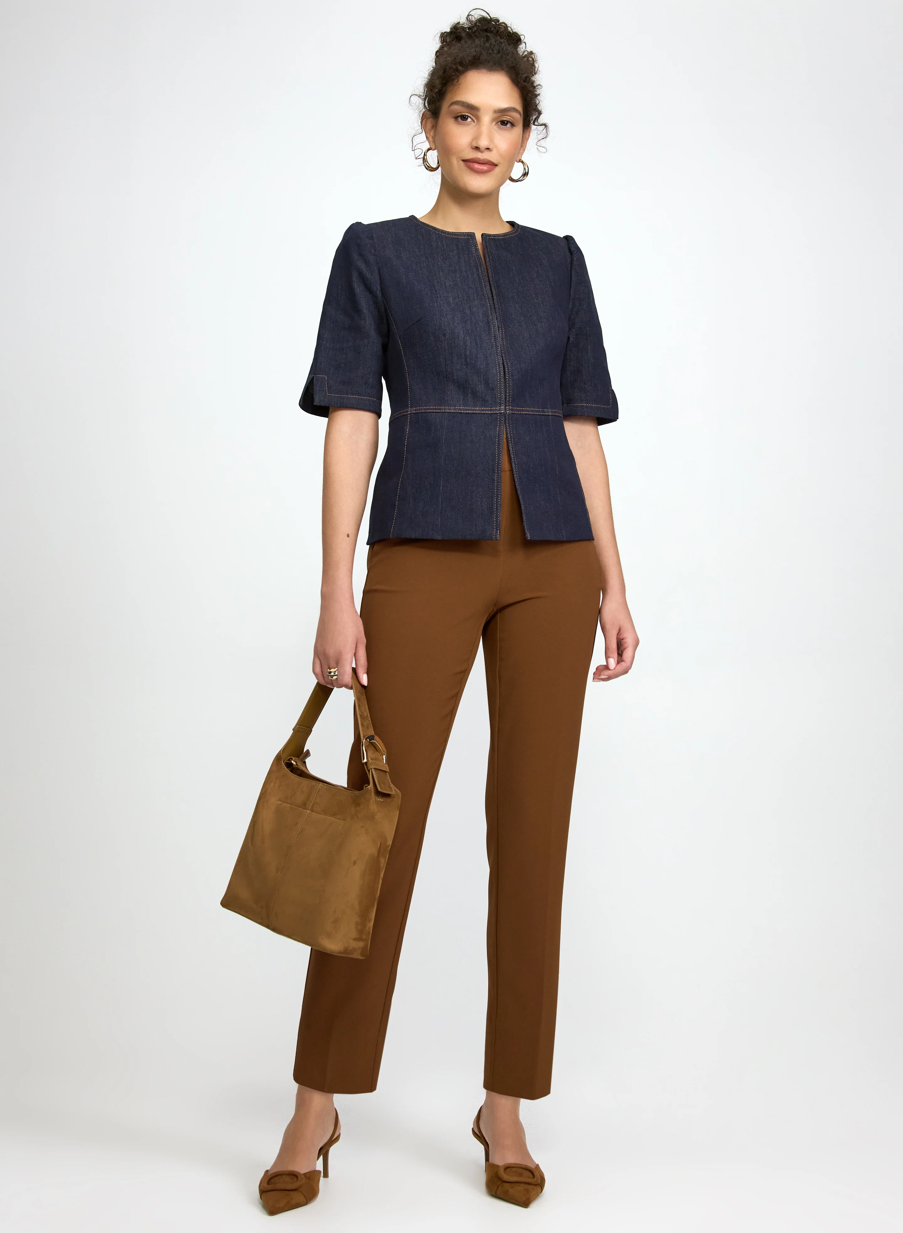 Short Sleeve Denim Jacket - Image 2