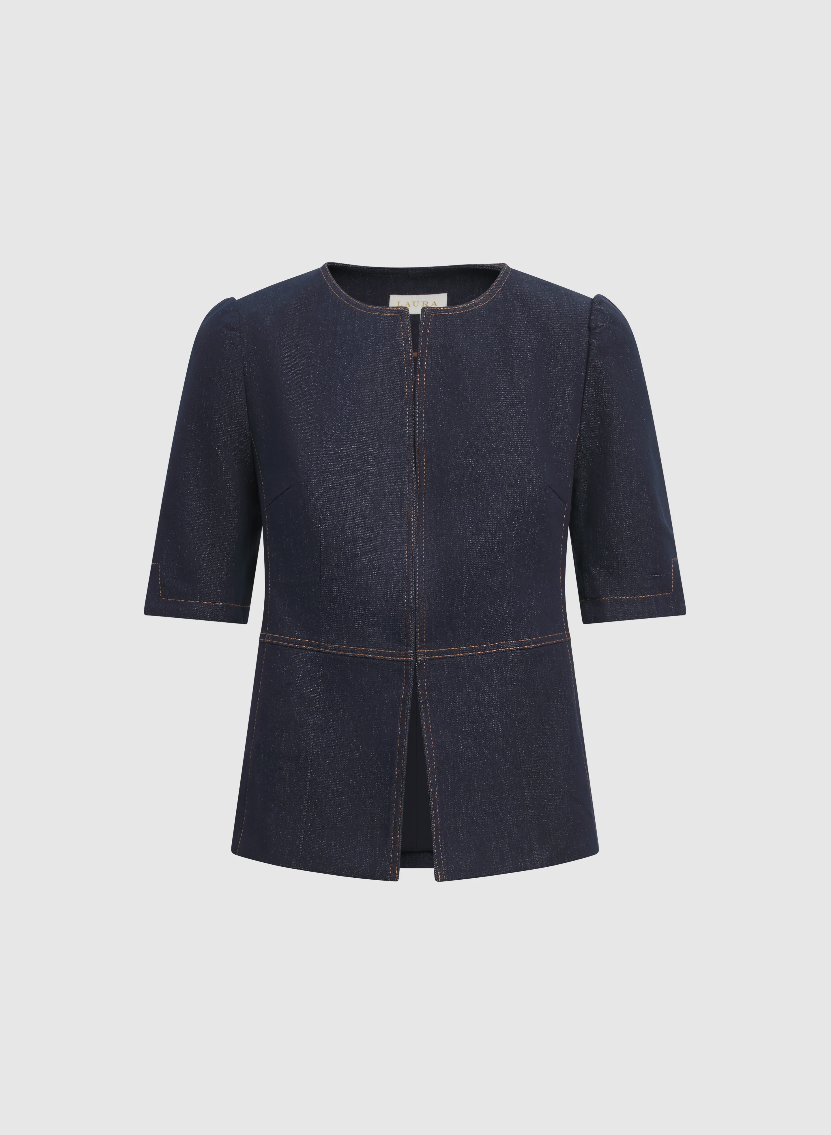 Short Sleeve Denim Jacket - Image 5