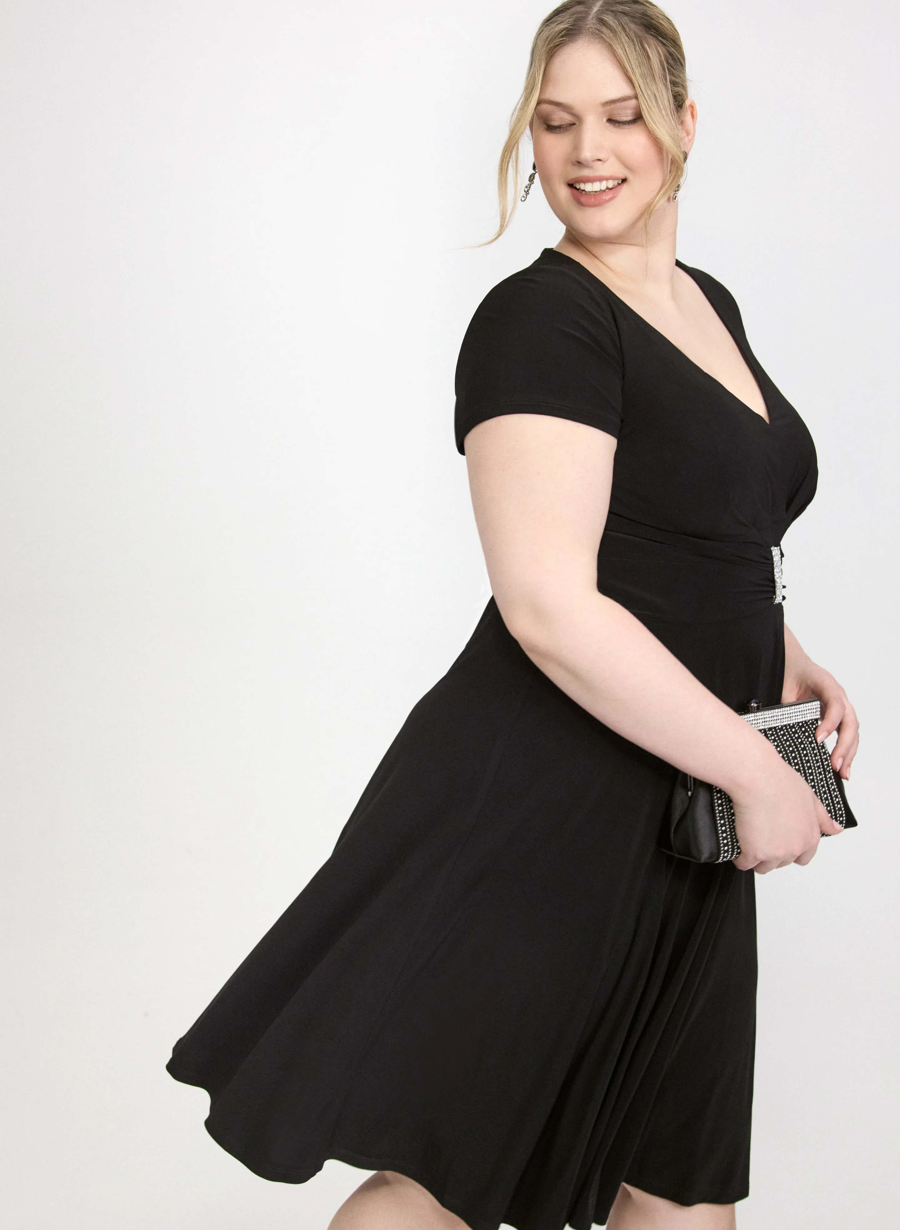 Short Sleeve Jersey Dress - Image 2