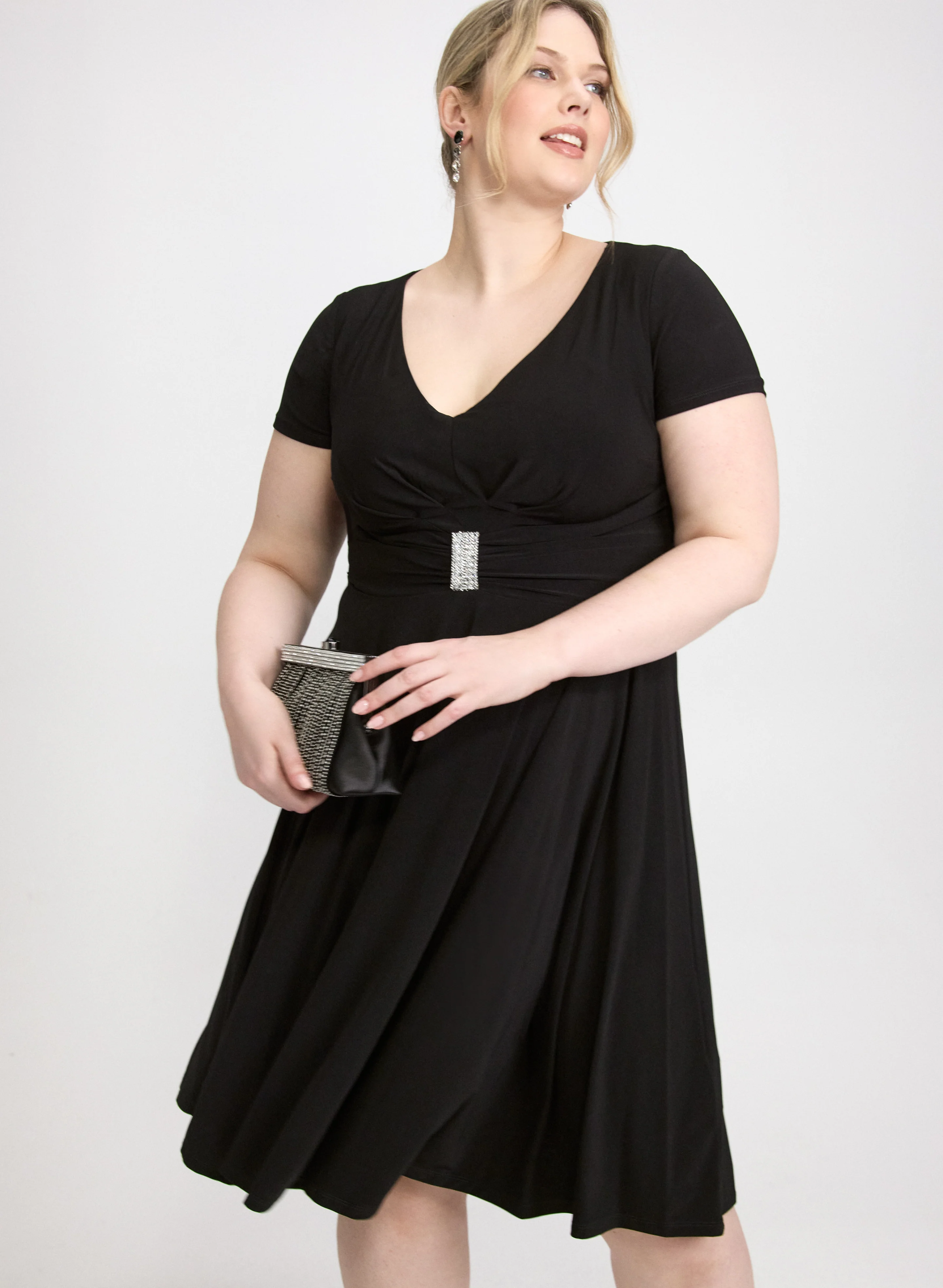 Short Sleeve Jersey Dress - Image 3