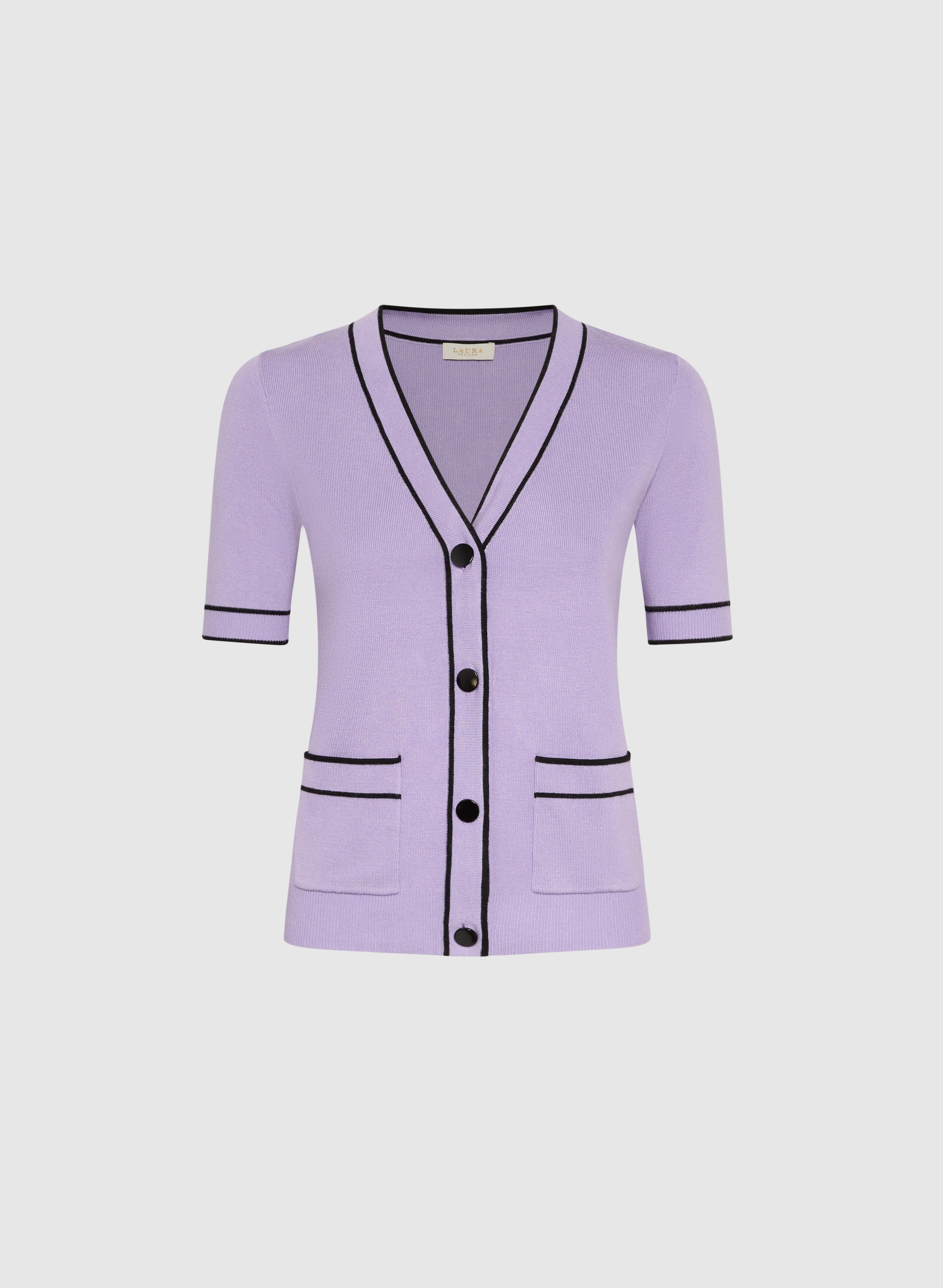 Short Sleeve Knit Cardigan - Image 6