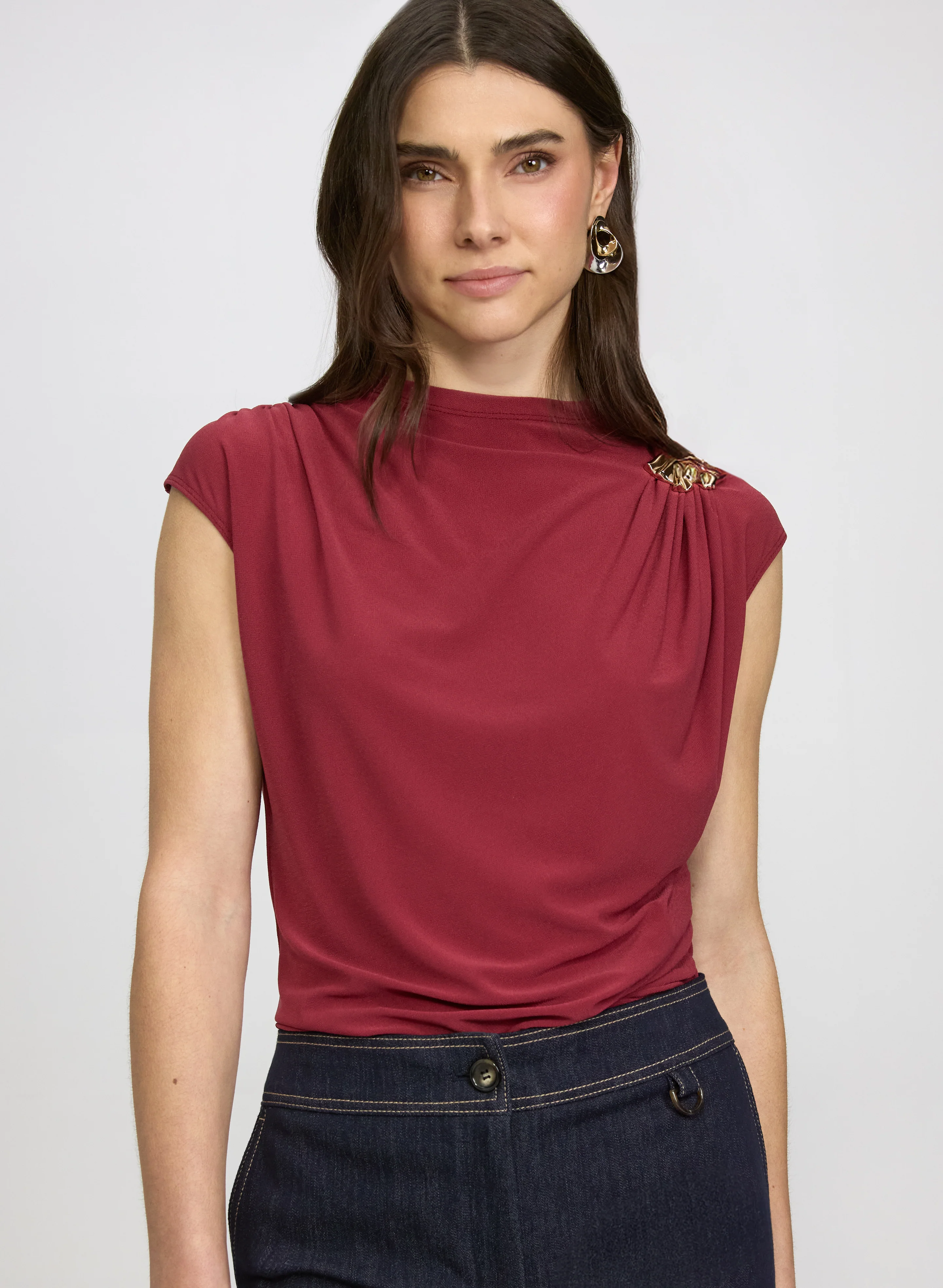 Shoulder Buckle Top
