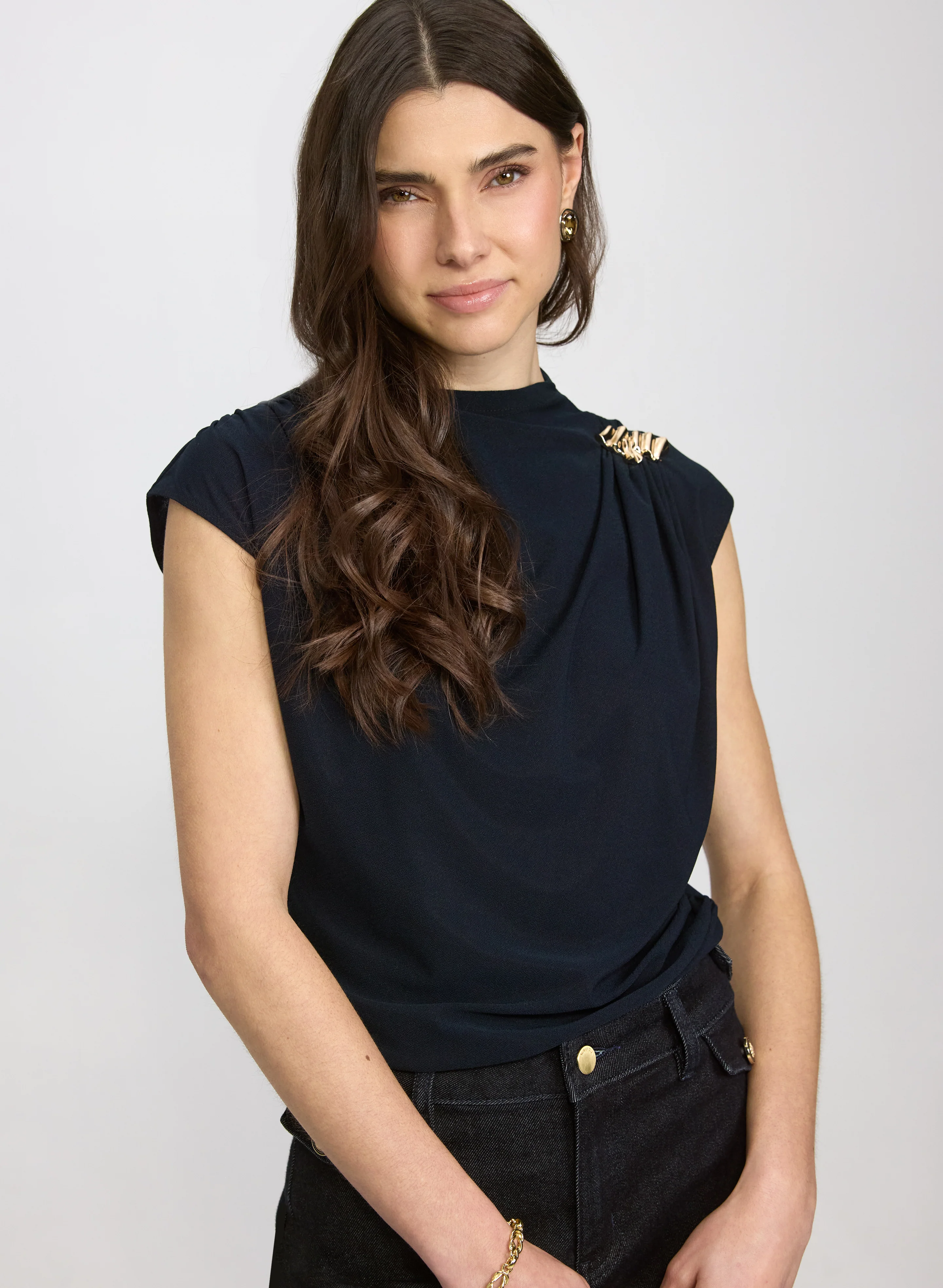 Shoulder Buckle Top