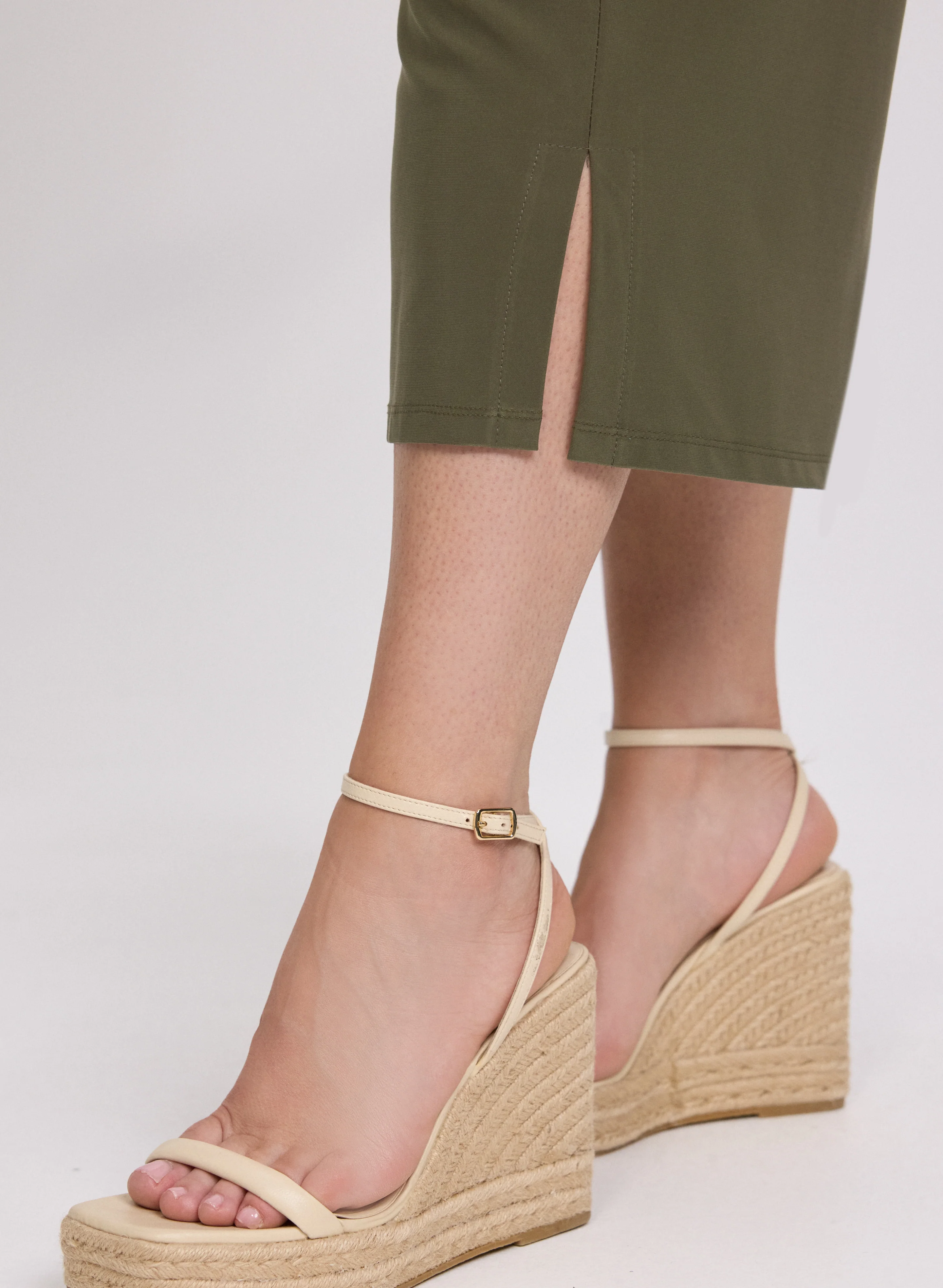 Side Slit Pull-On Capris - Image 2