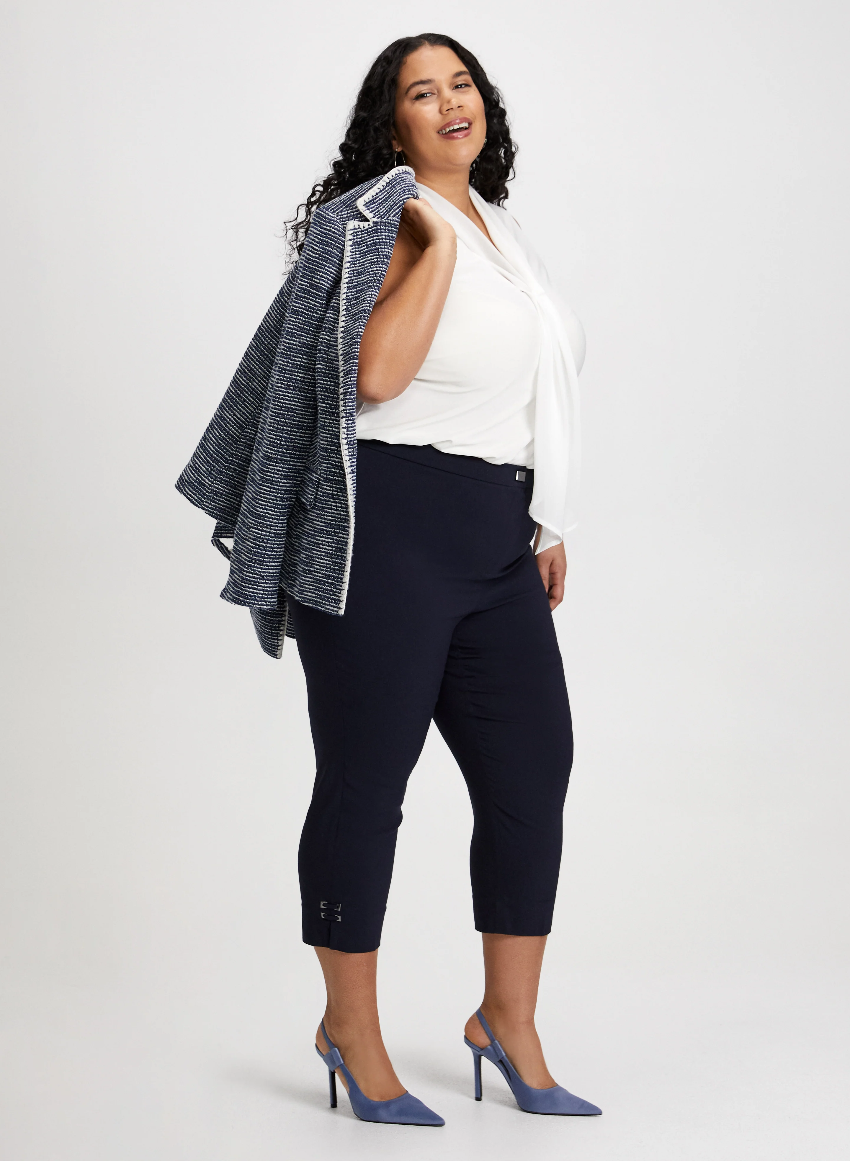 Signature Fit Bengaline Capris - Image 3
