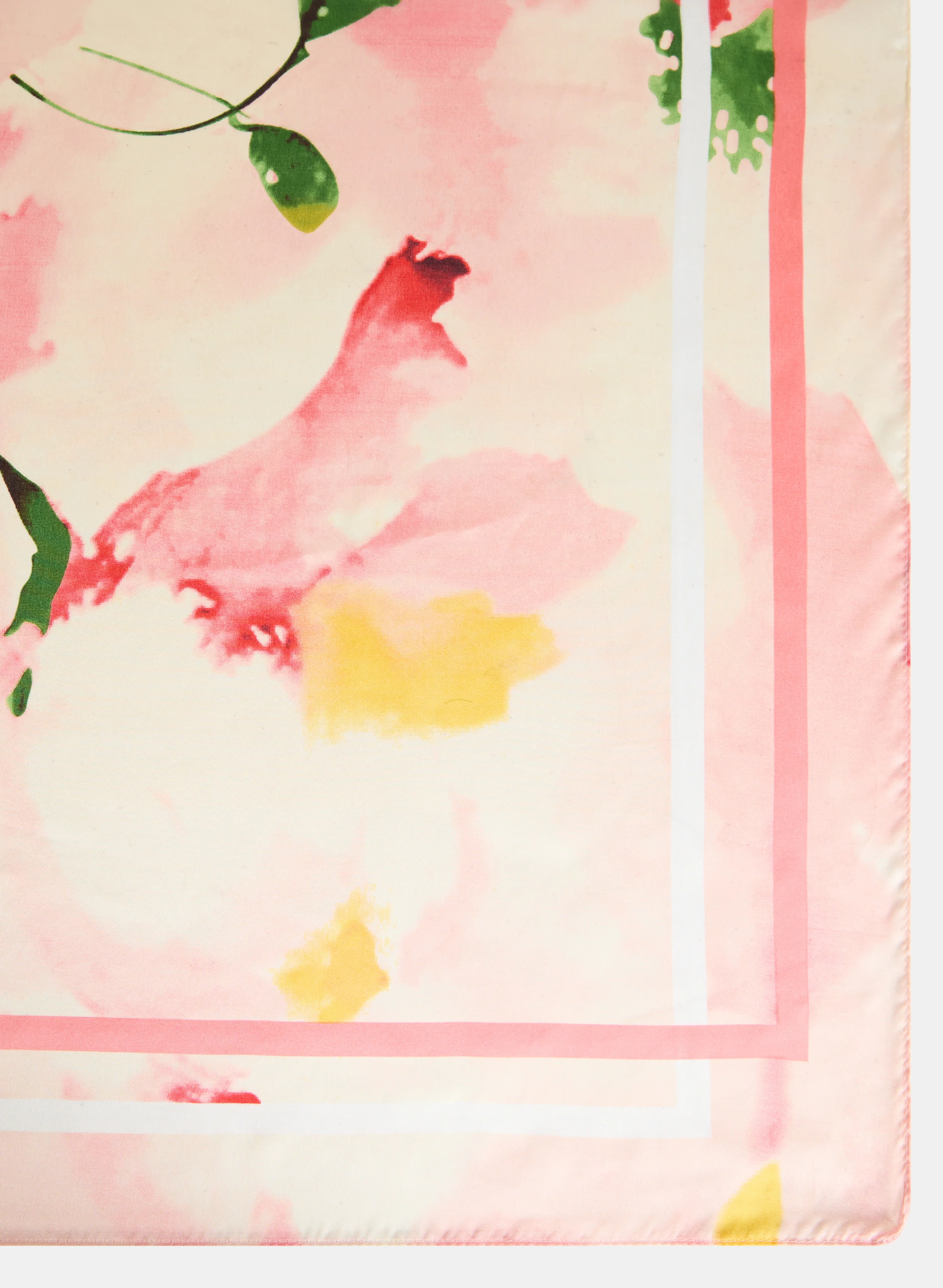 Silky Floral Scarf - Image 3