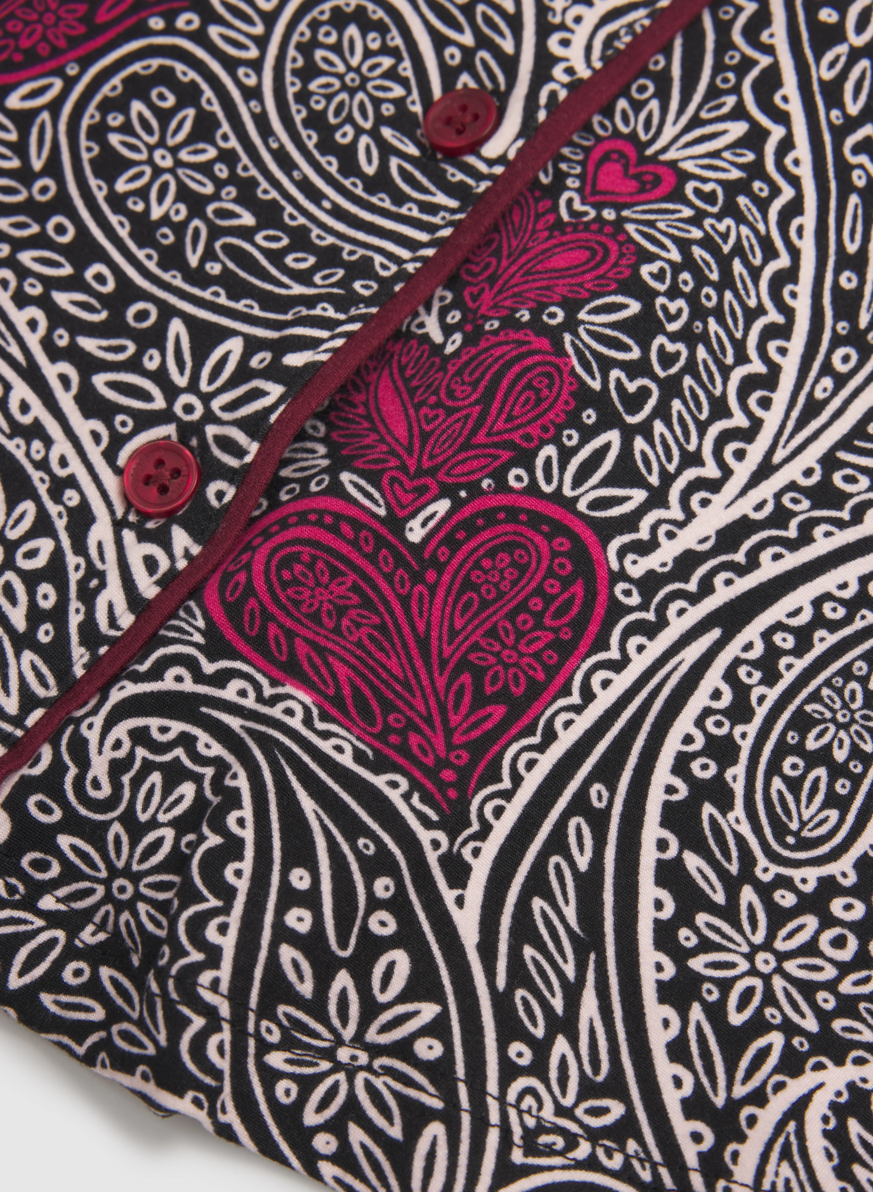 Simon Chang - Paisley Contrast Pyjama Set - Image 7