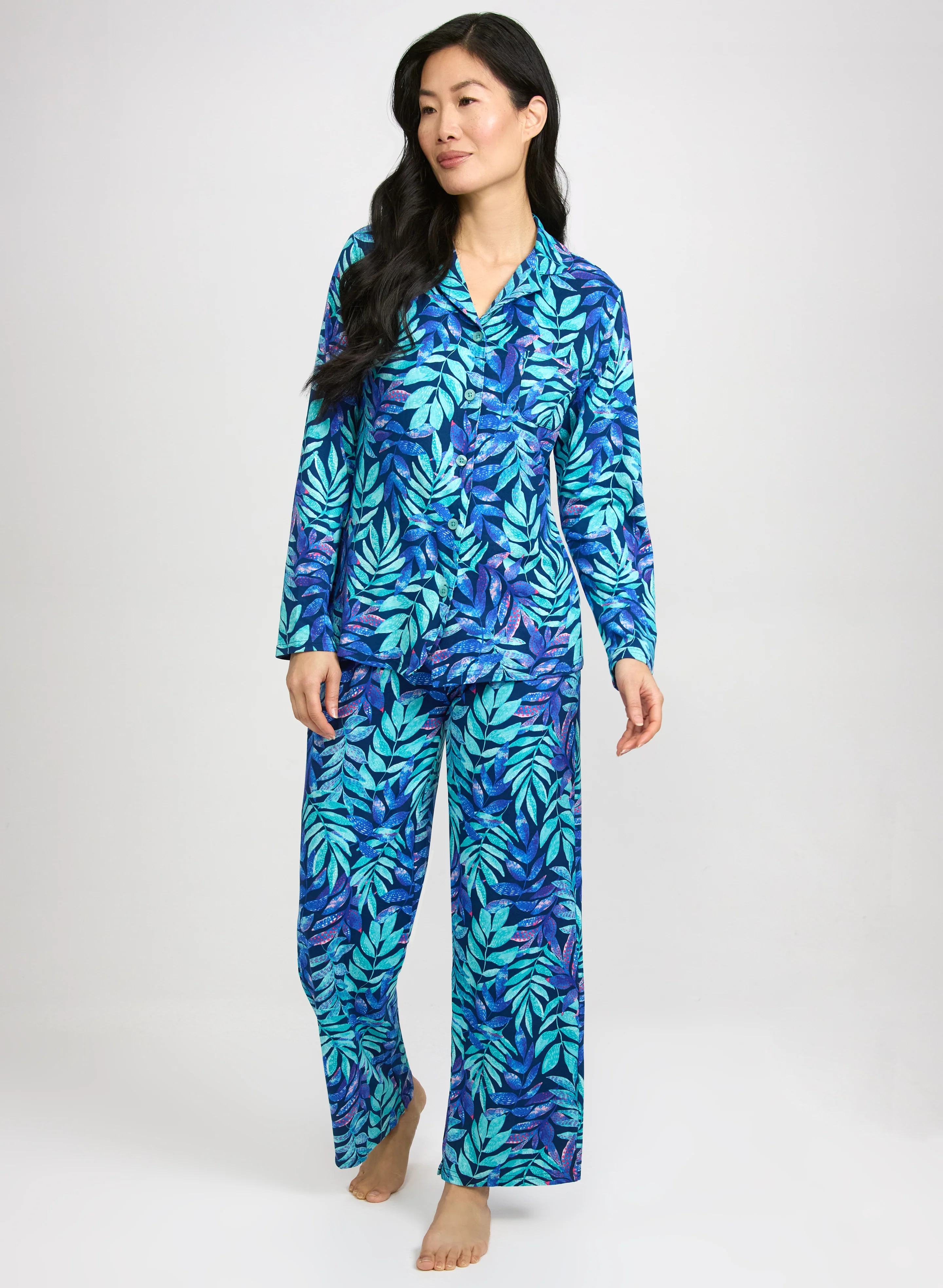 Simon Chang - Palm Print Pyjama Set