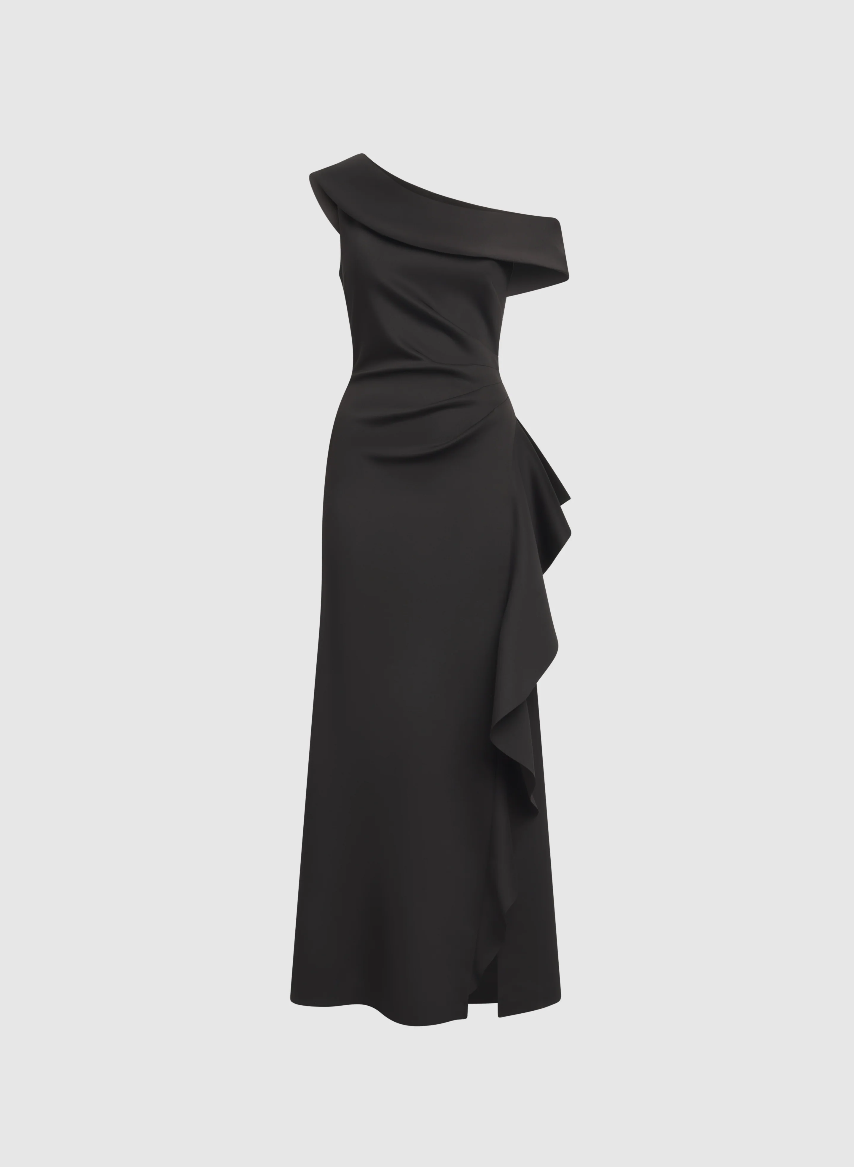 Single-Shoulder Ruffle Detail Dress - Image 6