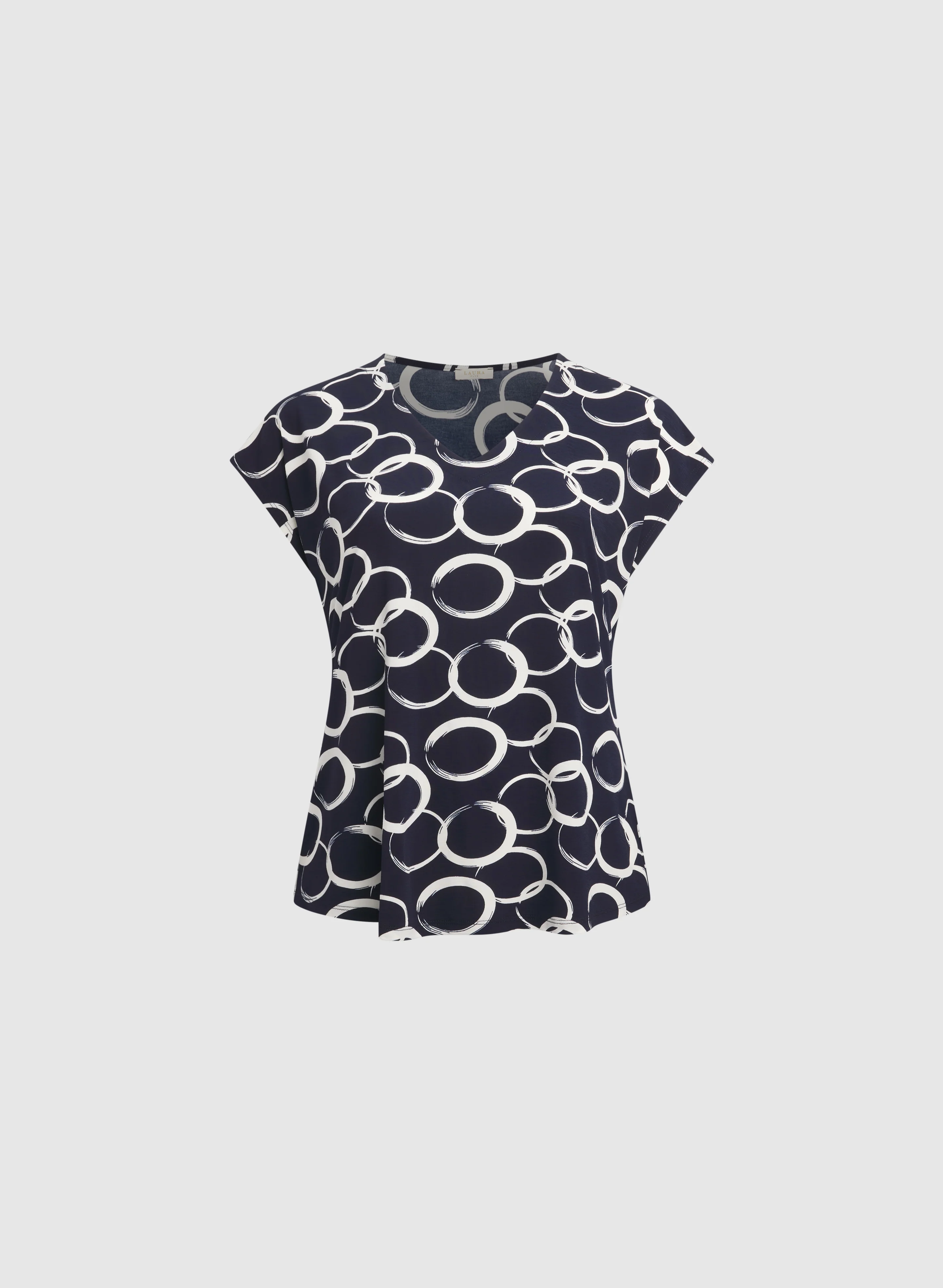 Sketch Circle Print Top - Image 6
