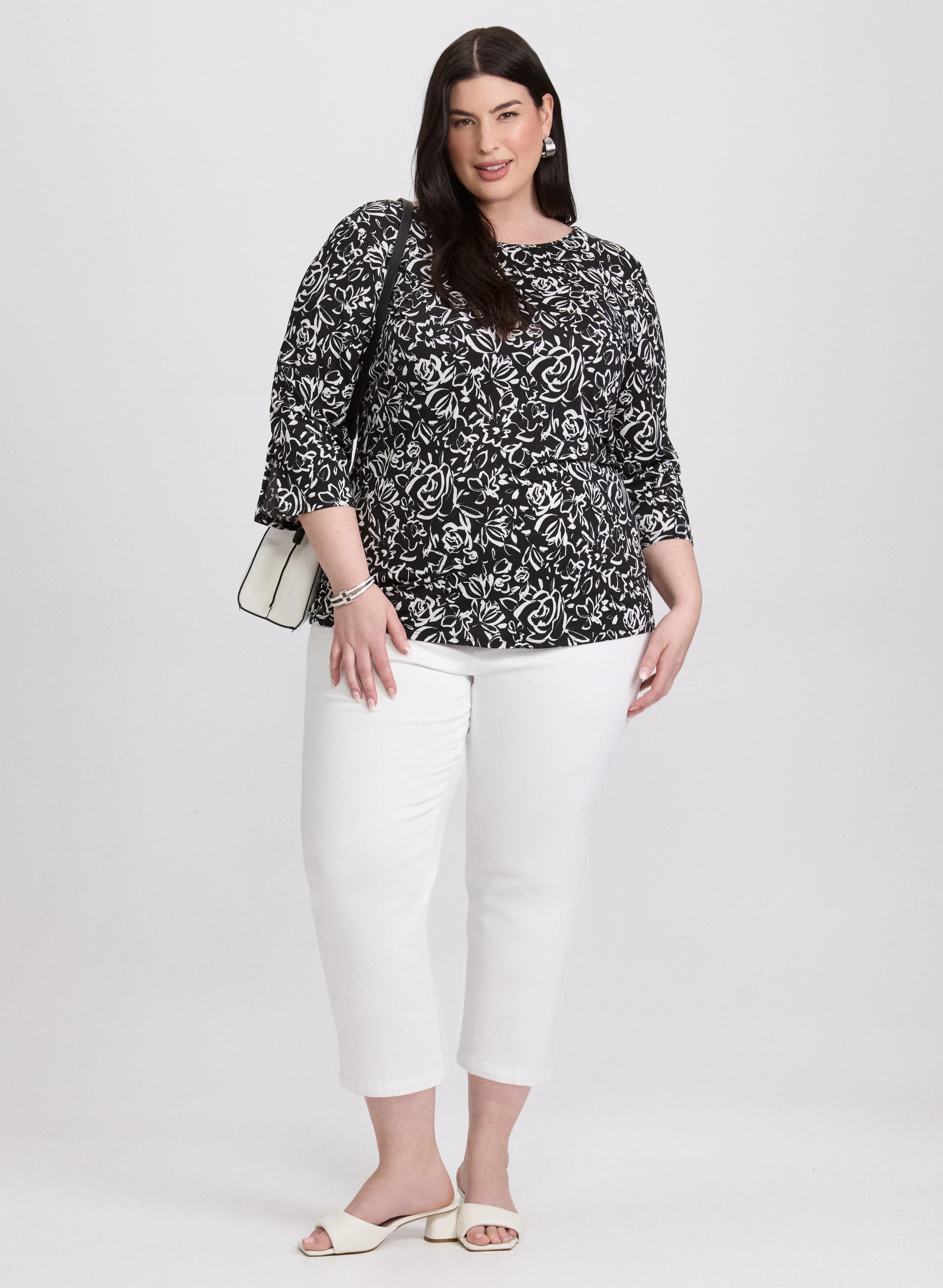 Sketch Floral Print Top - Image 3