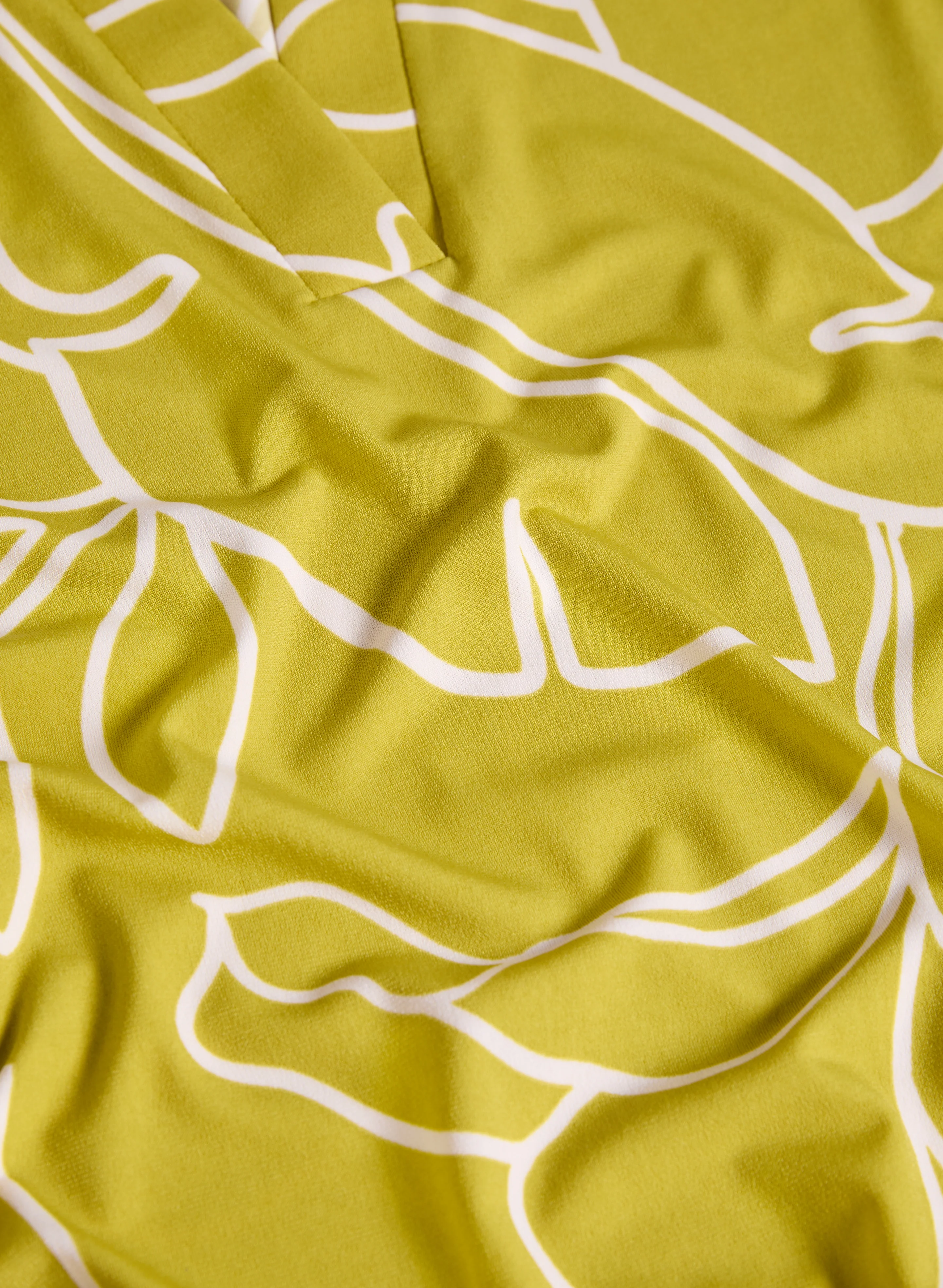 Sketch Leaf Print Top - Image 7