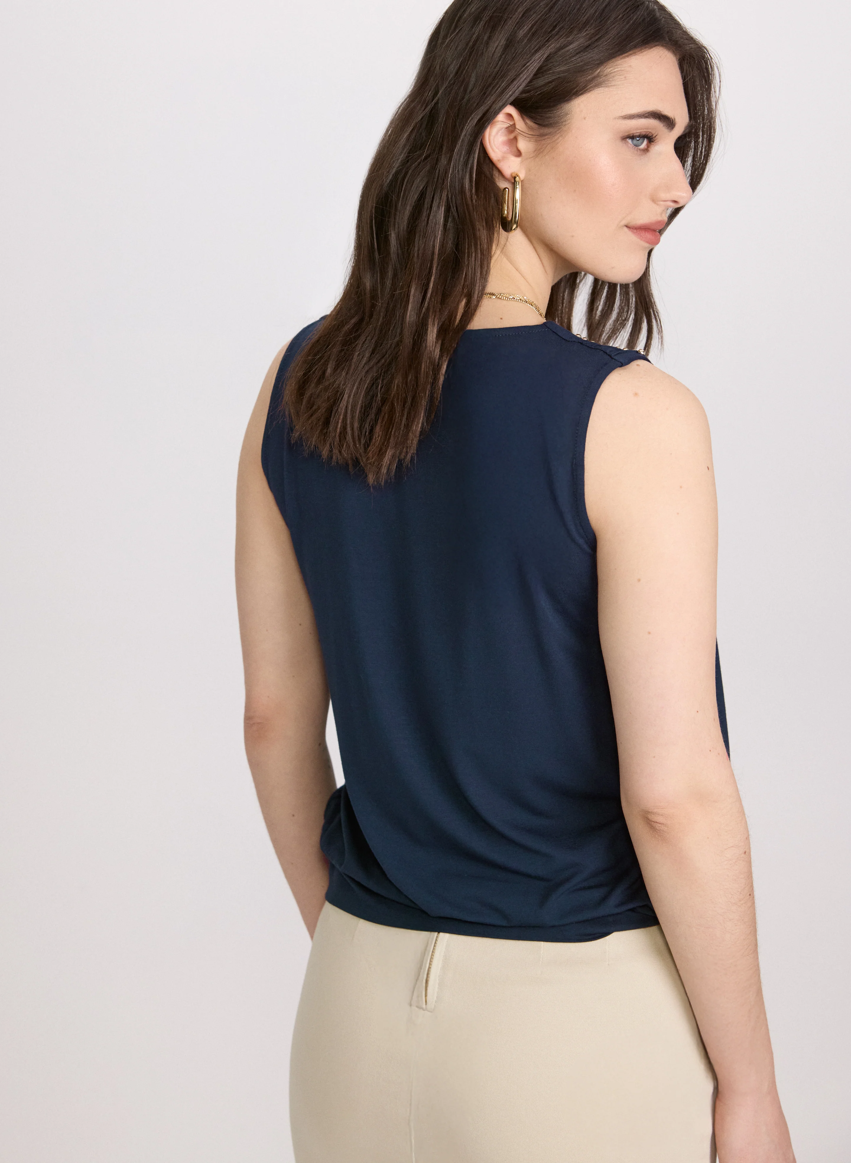 Sleeveless Beaded Top - Image 4