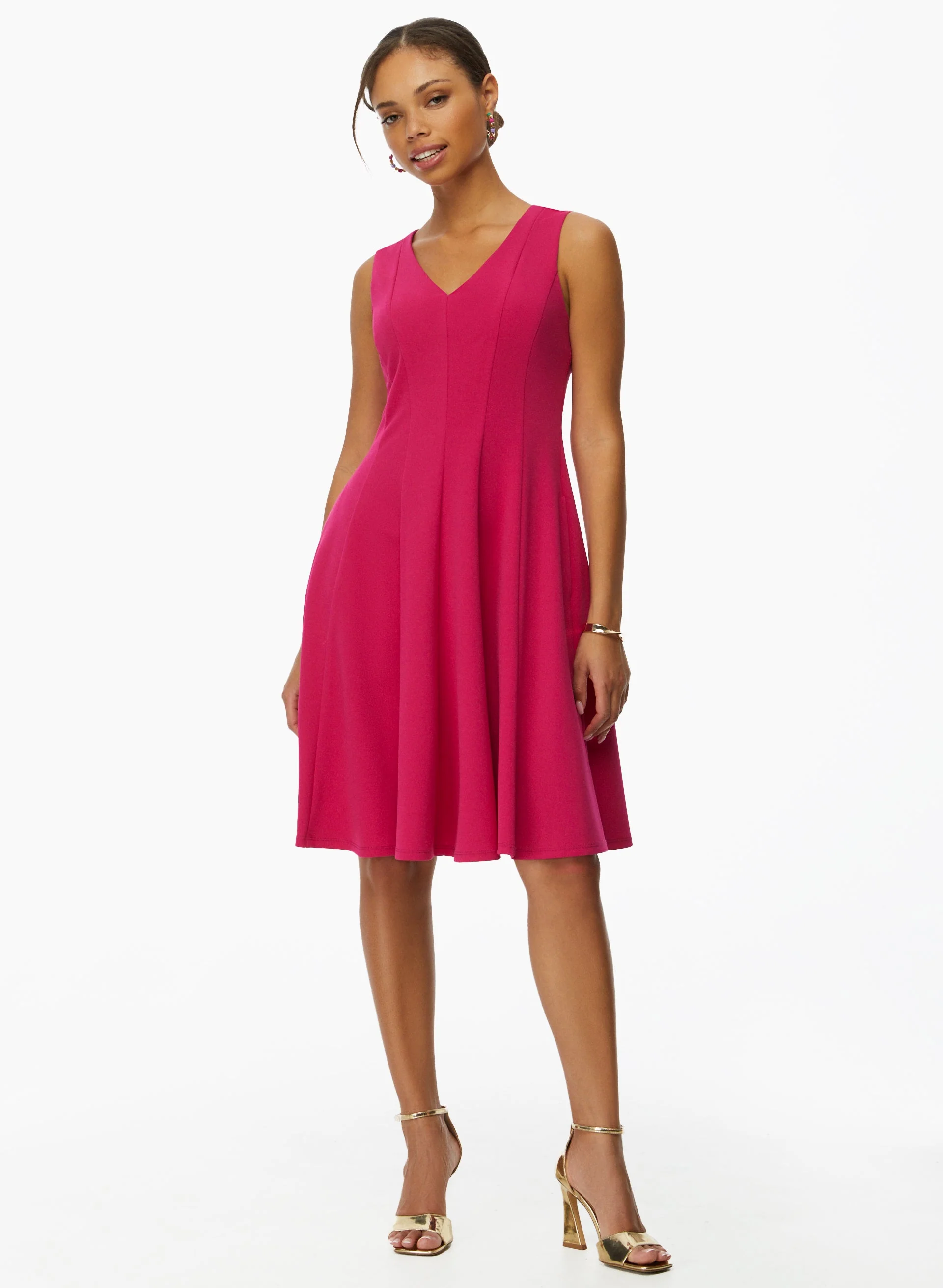 Sleeveless Fit & Flare Dress
