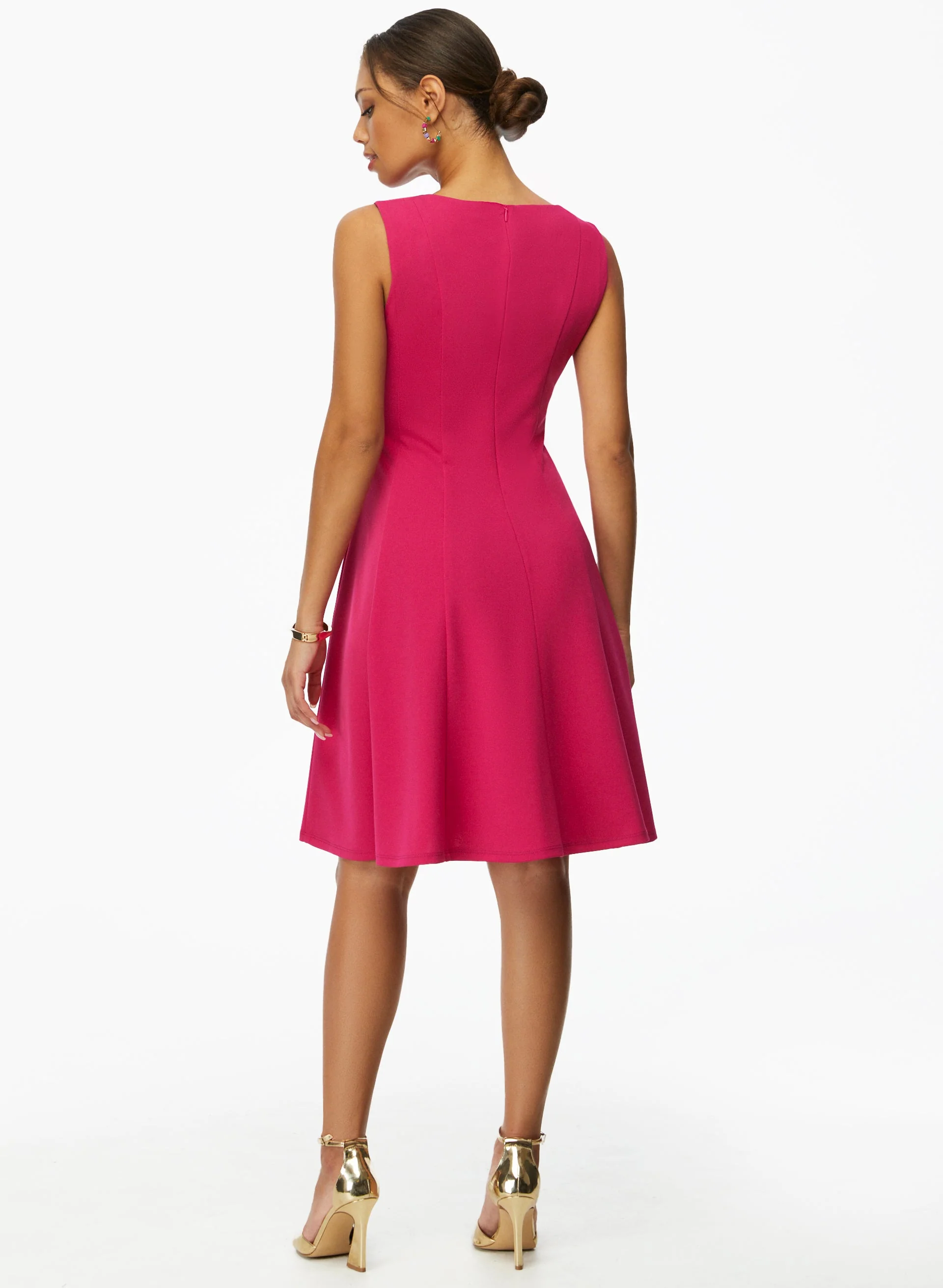 Sleeveless Fit & Flare Dress - Image 2