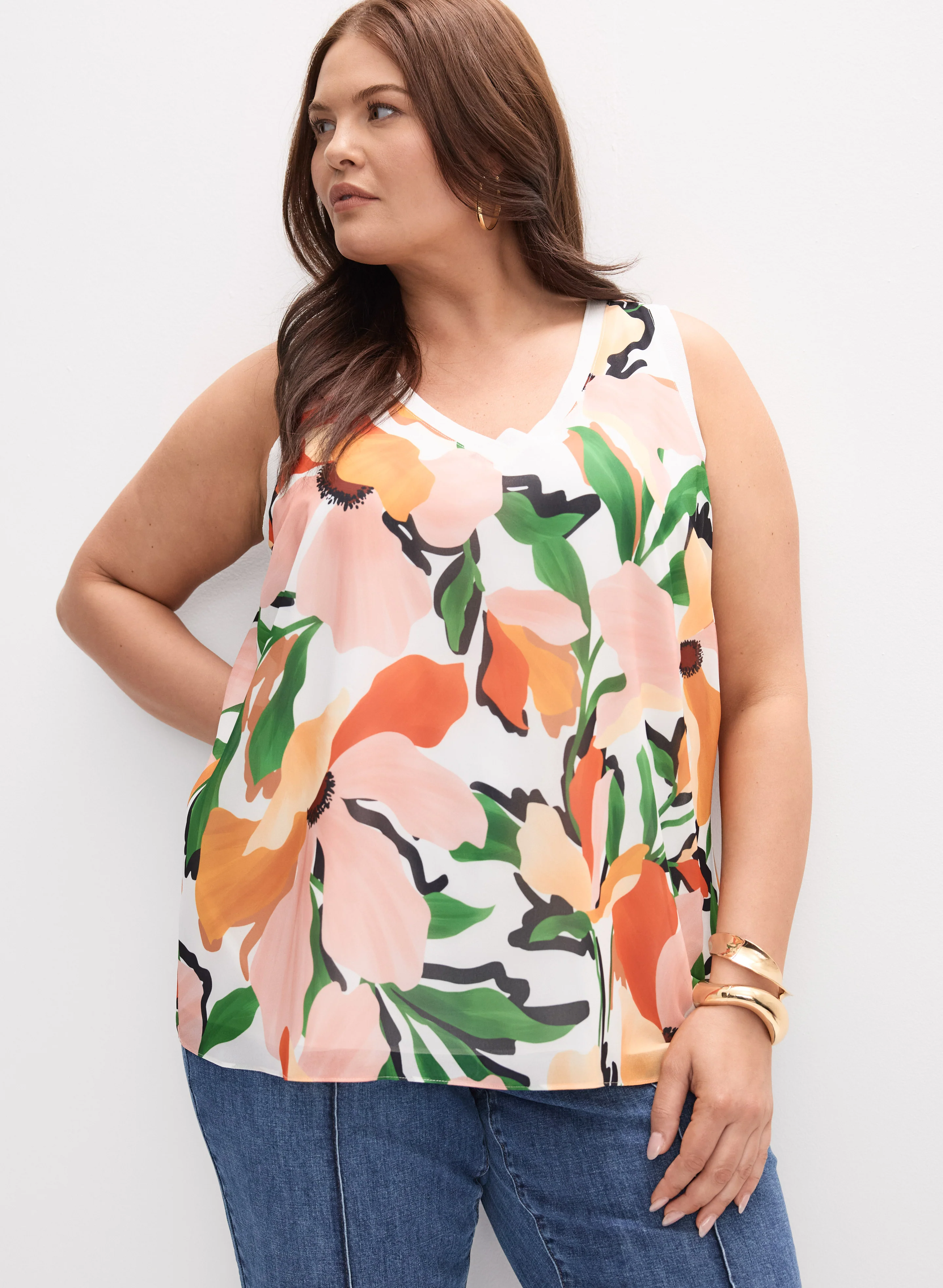 Melanie Lyne - Sleeveless Floral Blouse - Image 5
