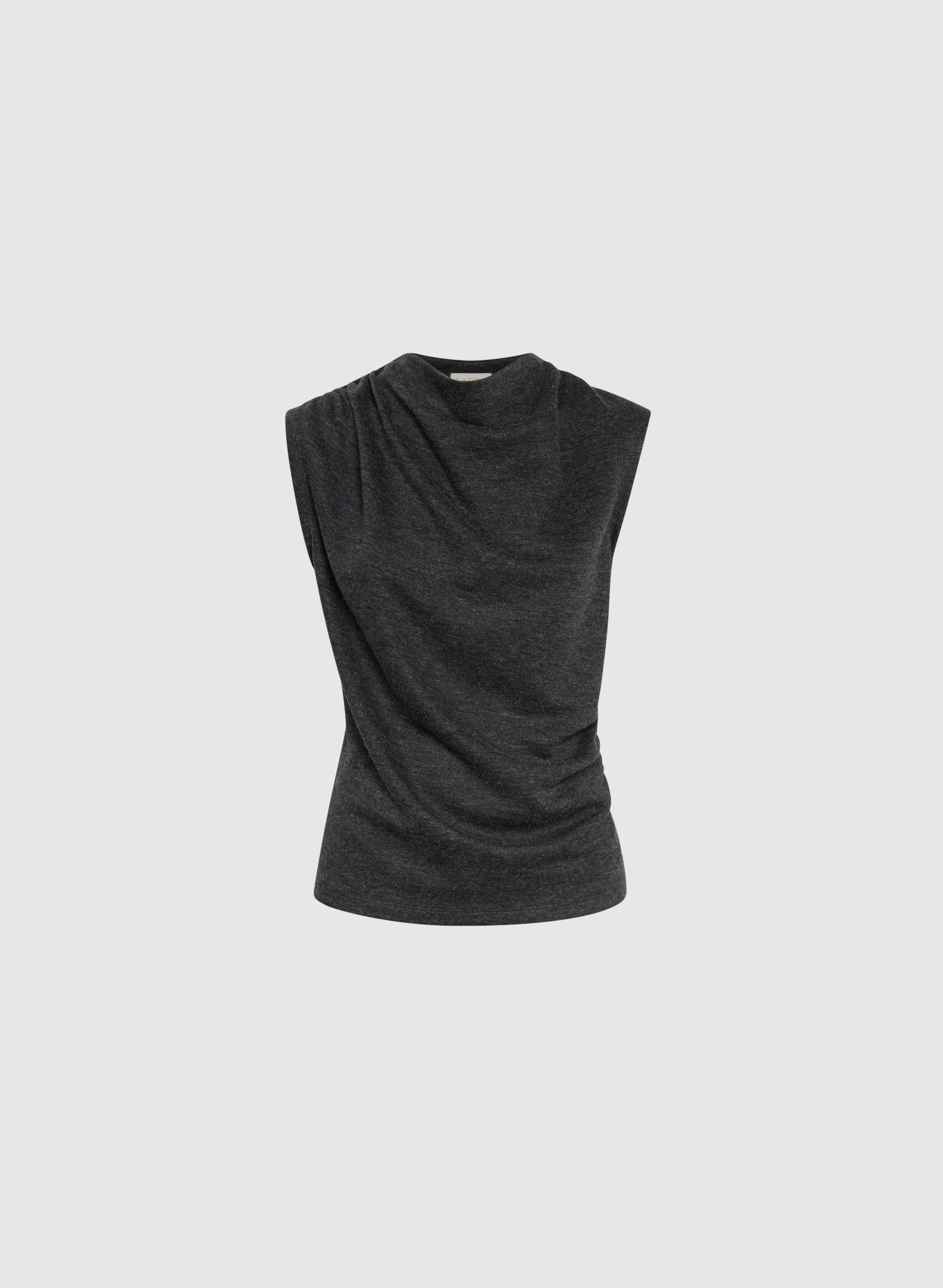 Sleeveless Funnel Neck Sweater - Image 6