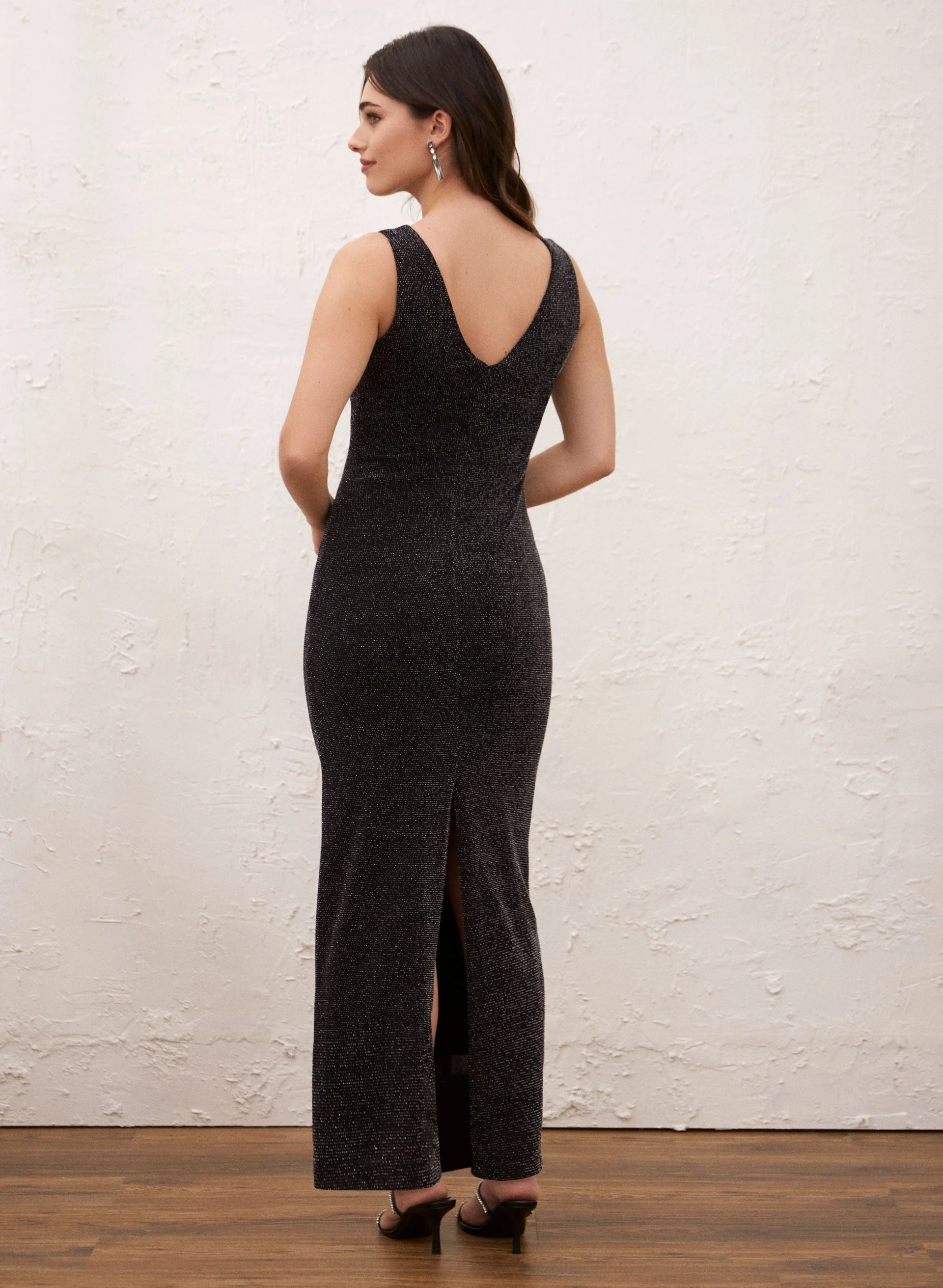 Sleeveless Glitter Dress - Image 2