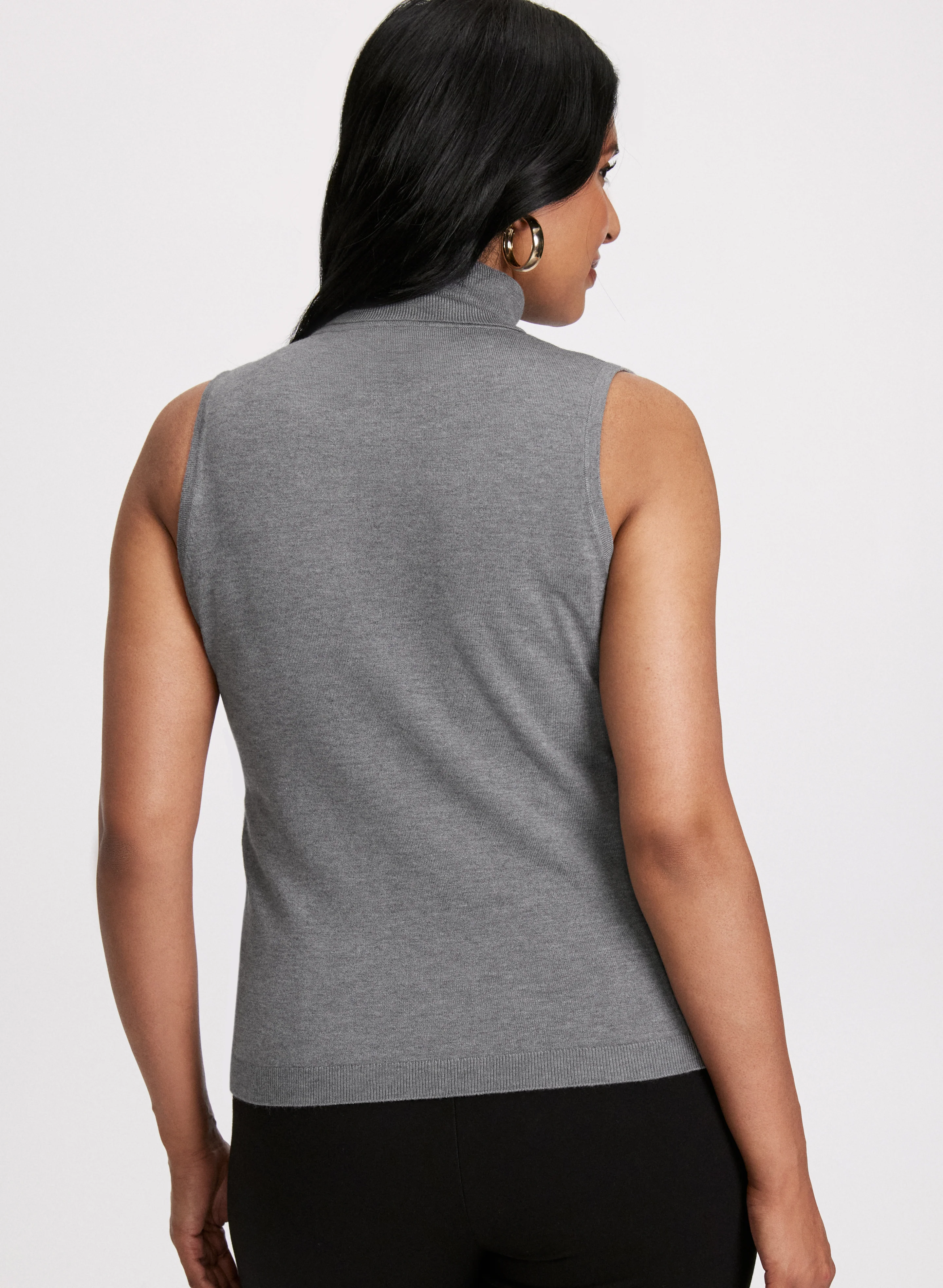 Sleeveless Knit Turtleneck - Image 5