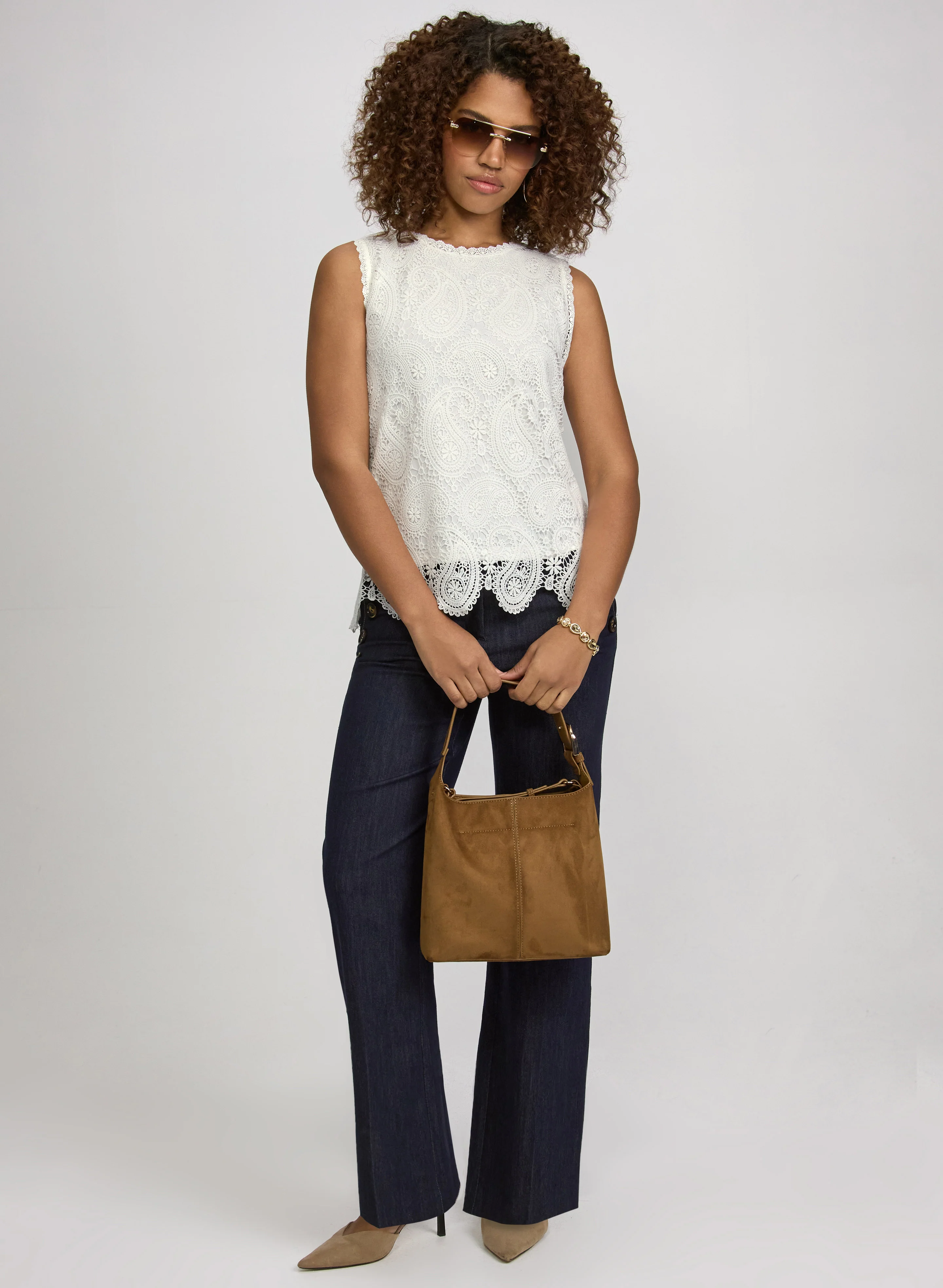 Sleeveless Lace Top - Image 3