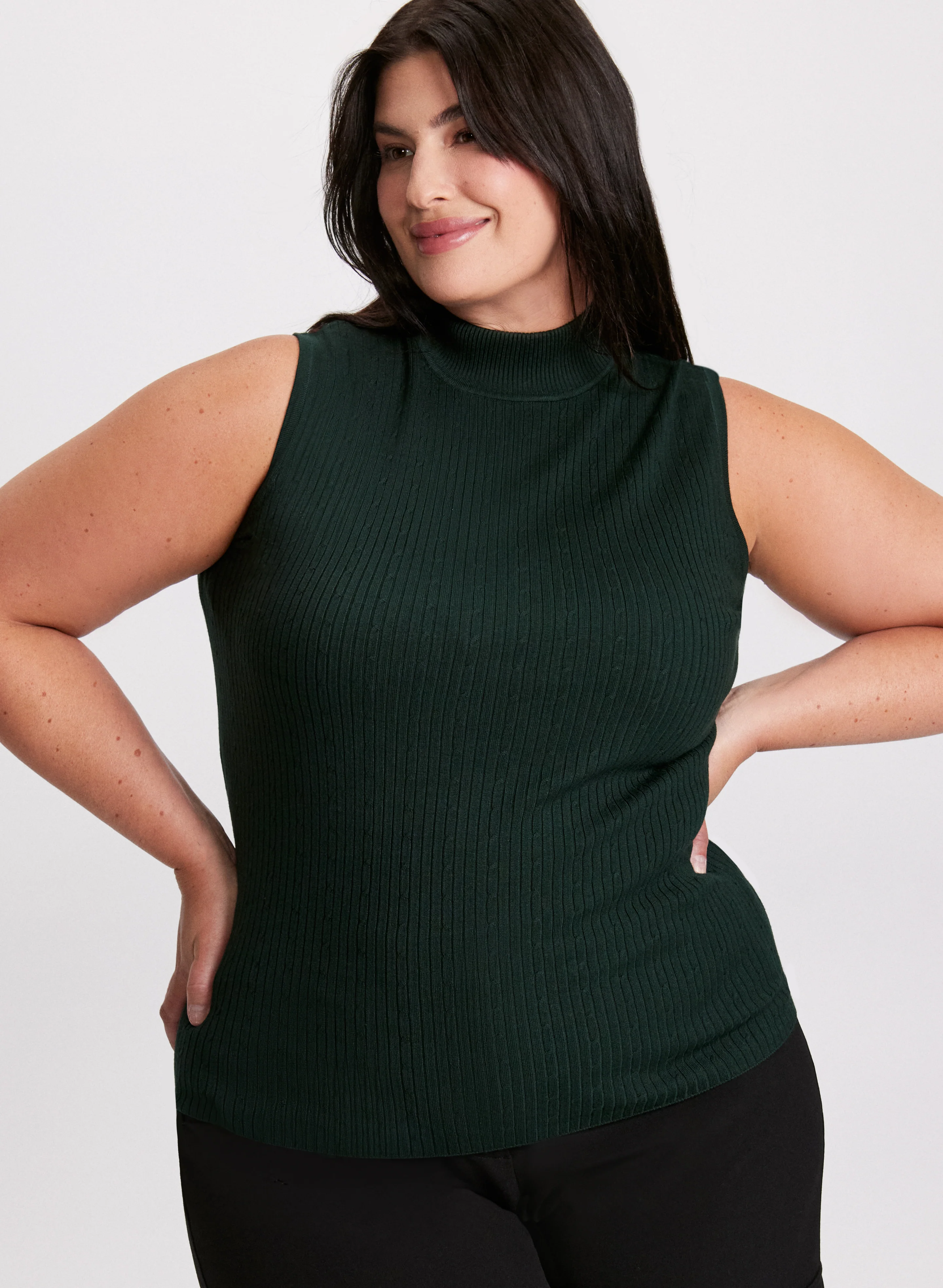 Essential Mock Neck Tank Top - Image 5