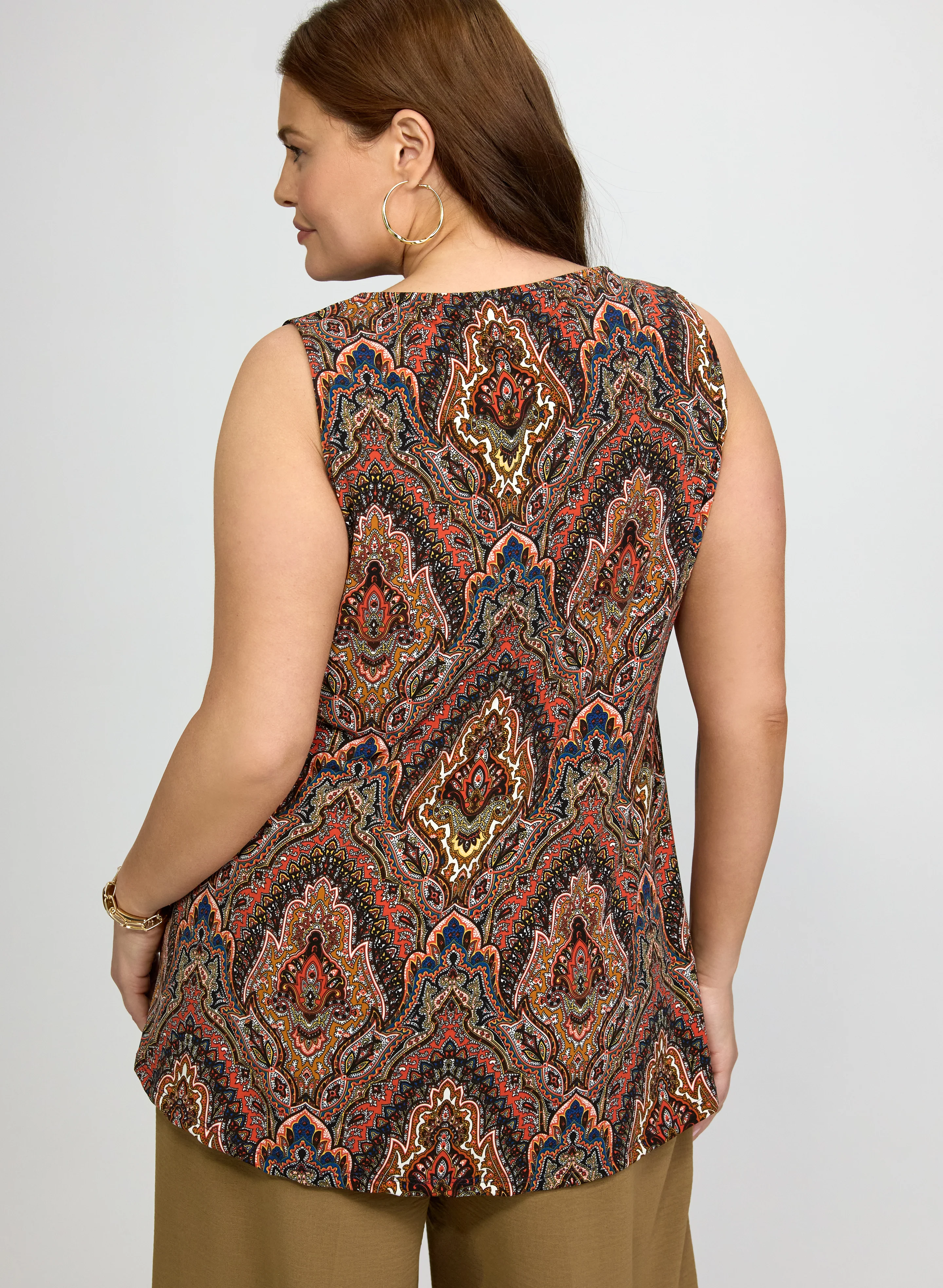 Sleeveless Paisley Top - Image 4