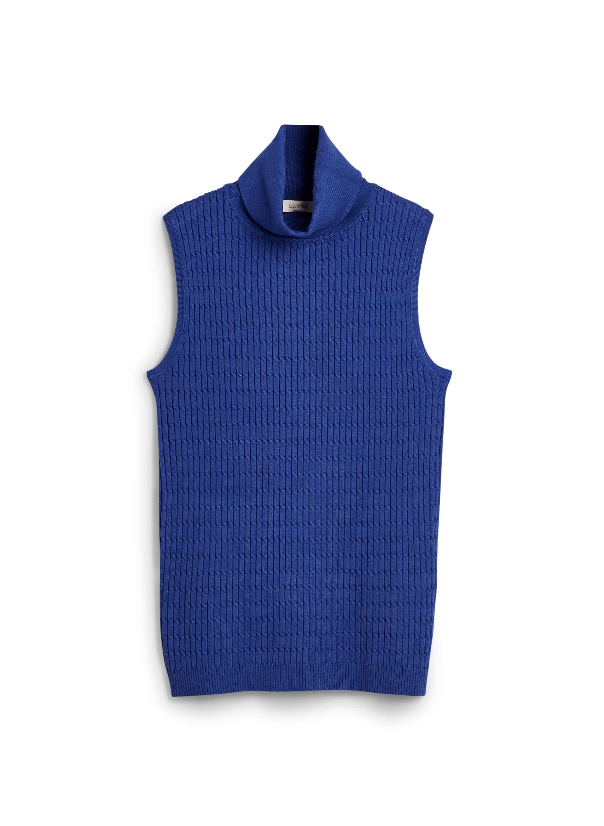 Sleeveless Turtleneck Sweater - Image 3