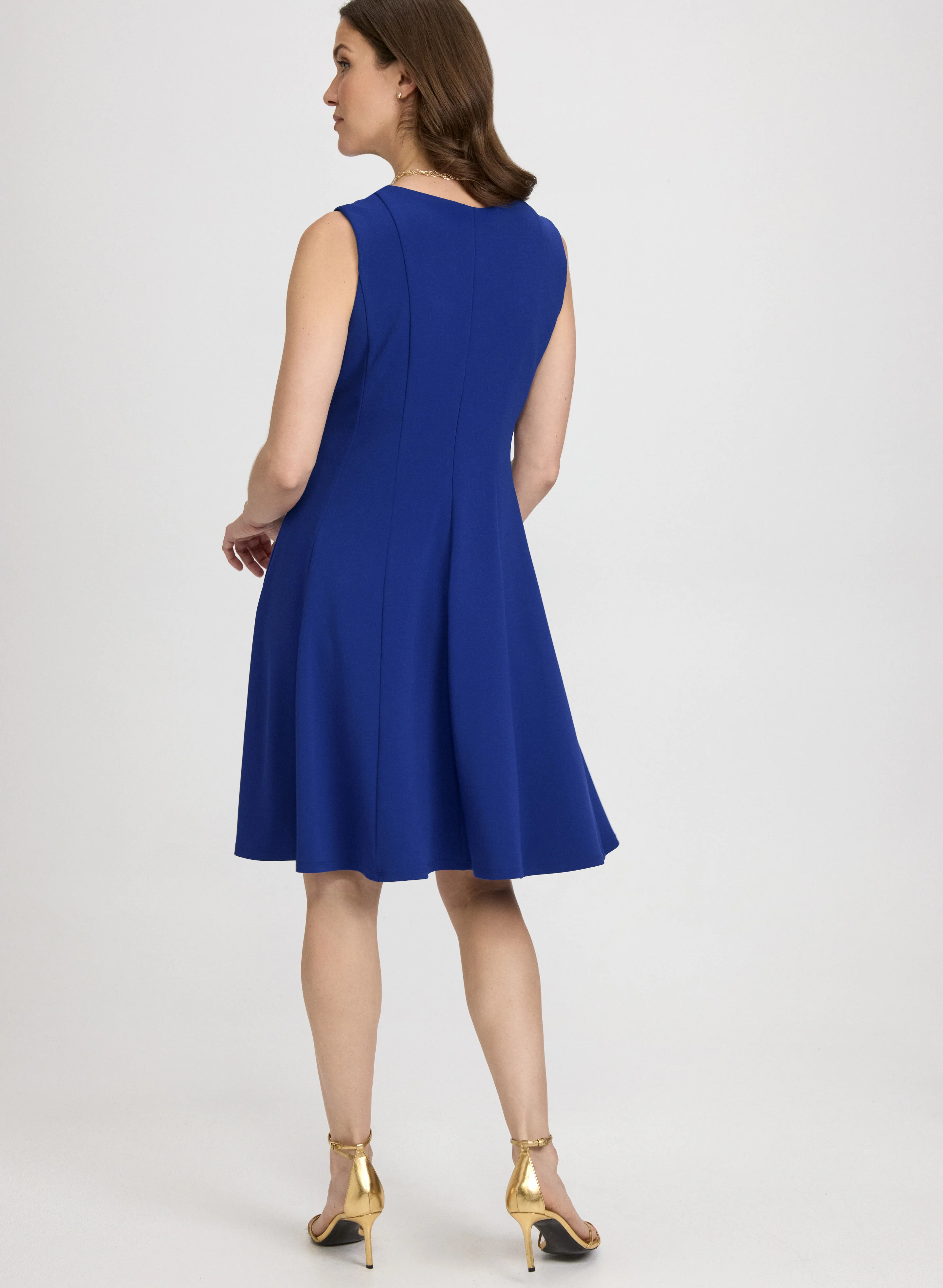 Sleeveless V-Neck Dress - Image 3
