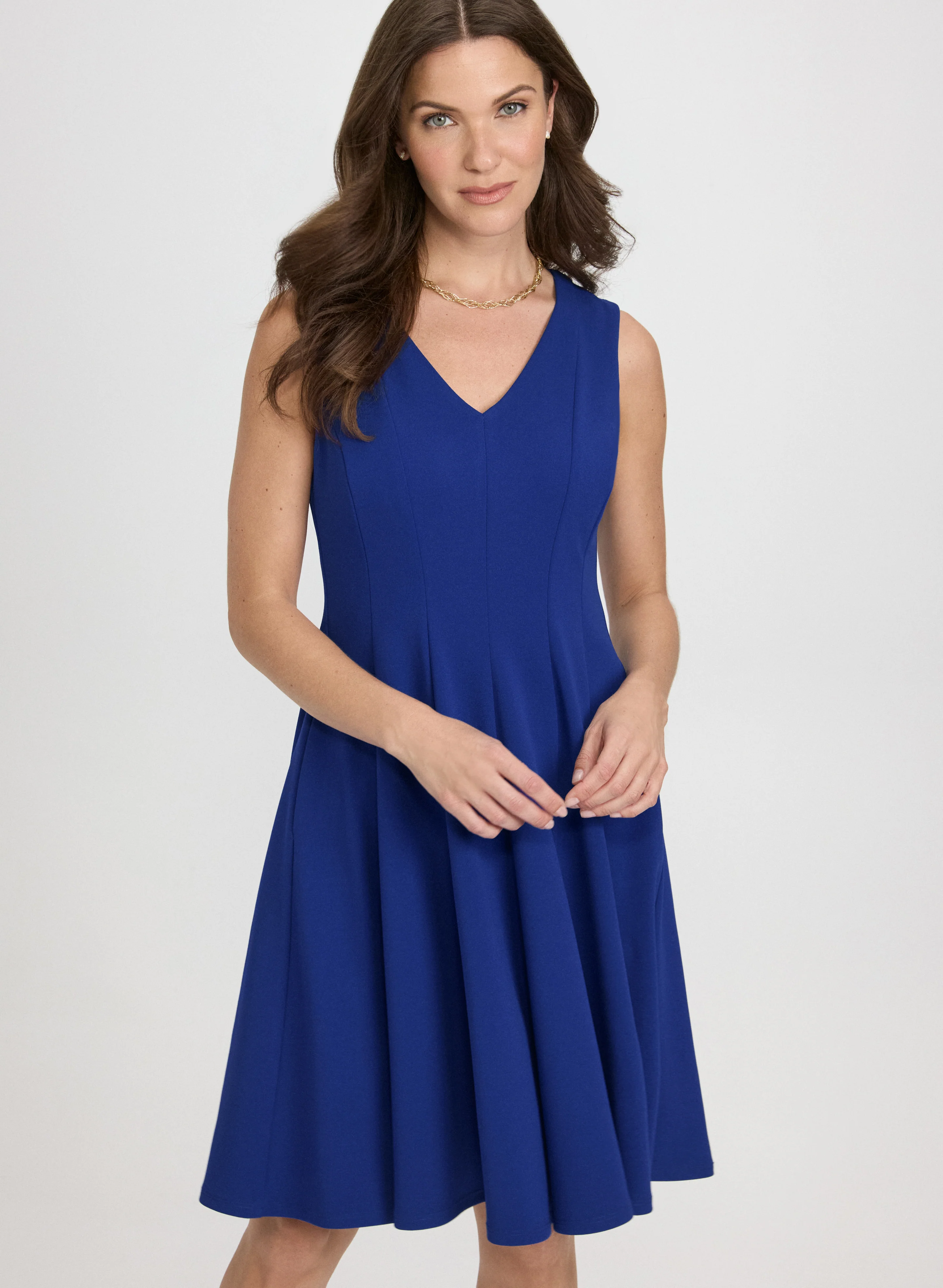 Sleeveless V-Neck Dress - Image 4