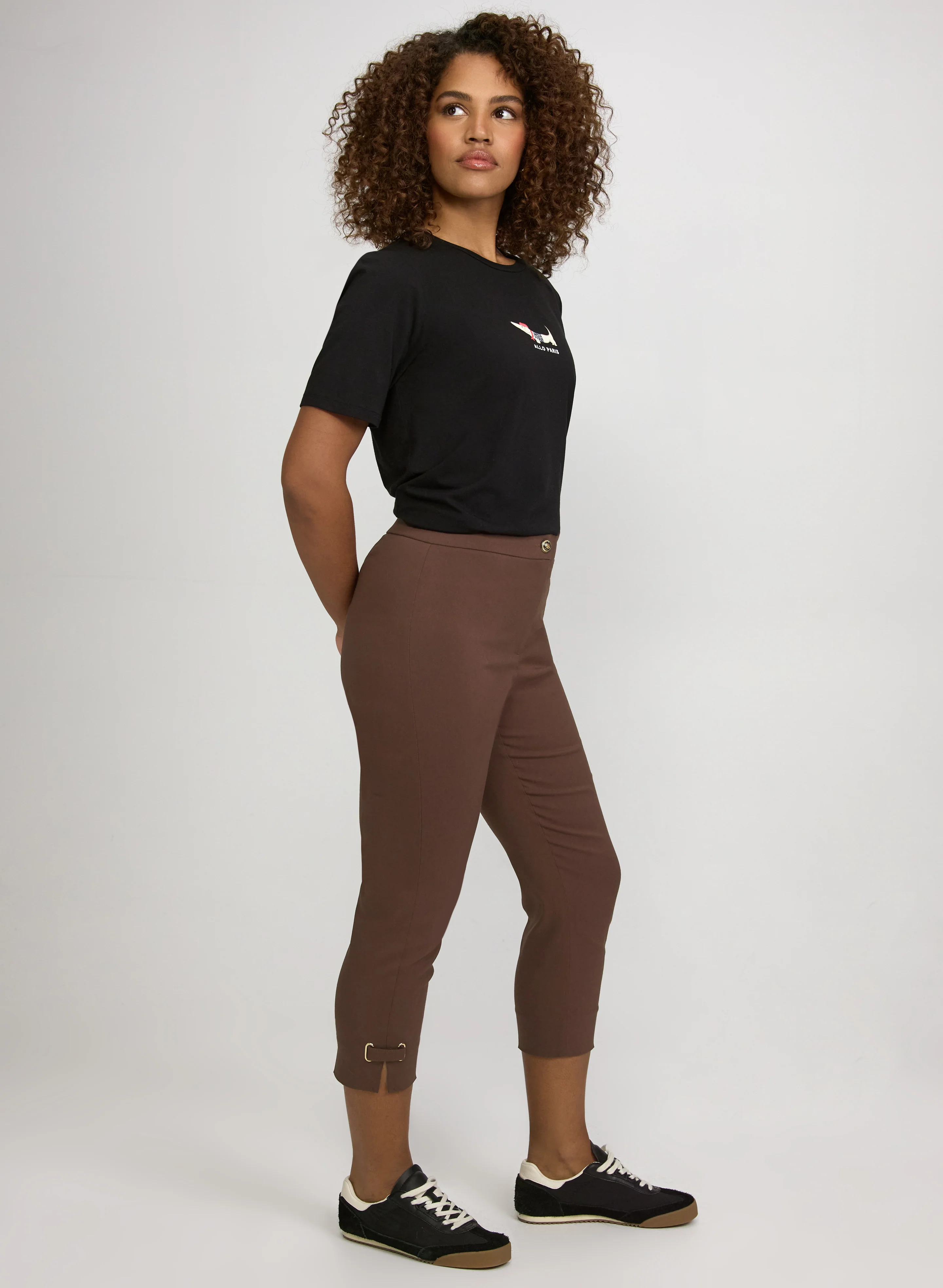 Slim-Leg Bengaline Capris - Image 3